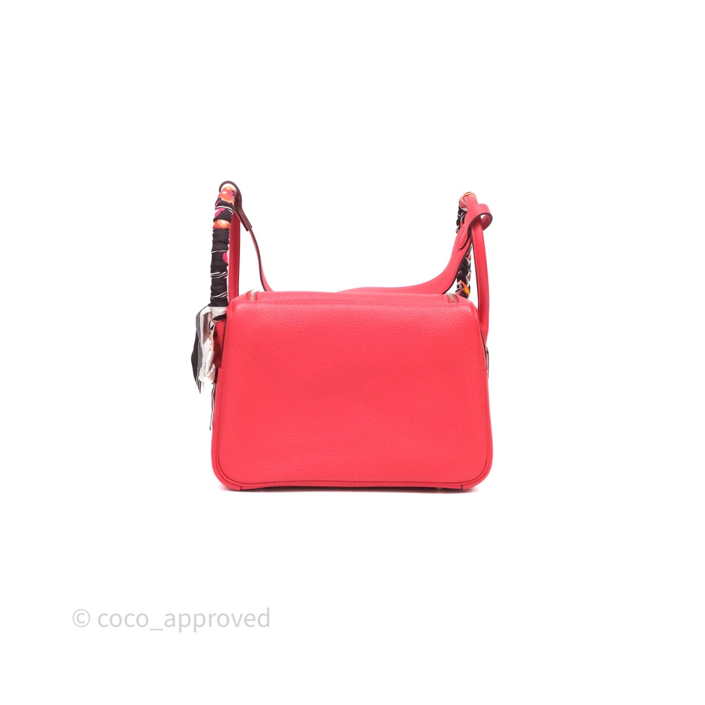Hermes Lindy 26 Clemence Rouge Palladium Hardware
