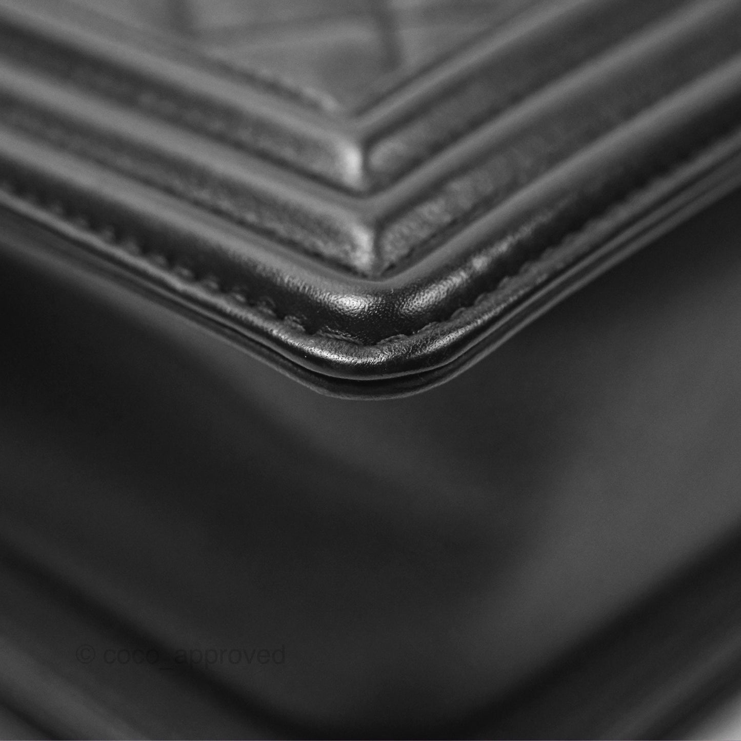 Chanel Small Boy Quilted Black Calfskin Ruthenium Hardware