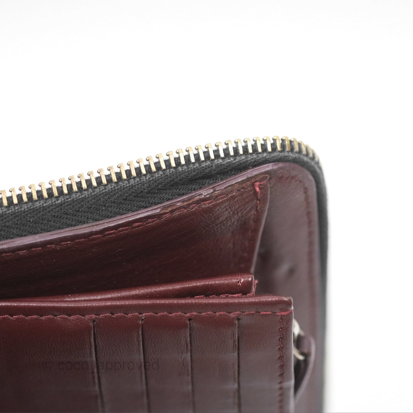 Chanel Zip Around Organiser Wallet Black Lambskin Gold Hardware