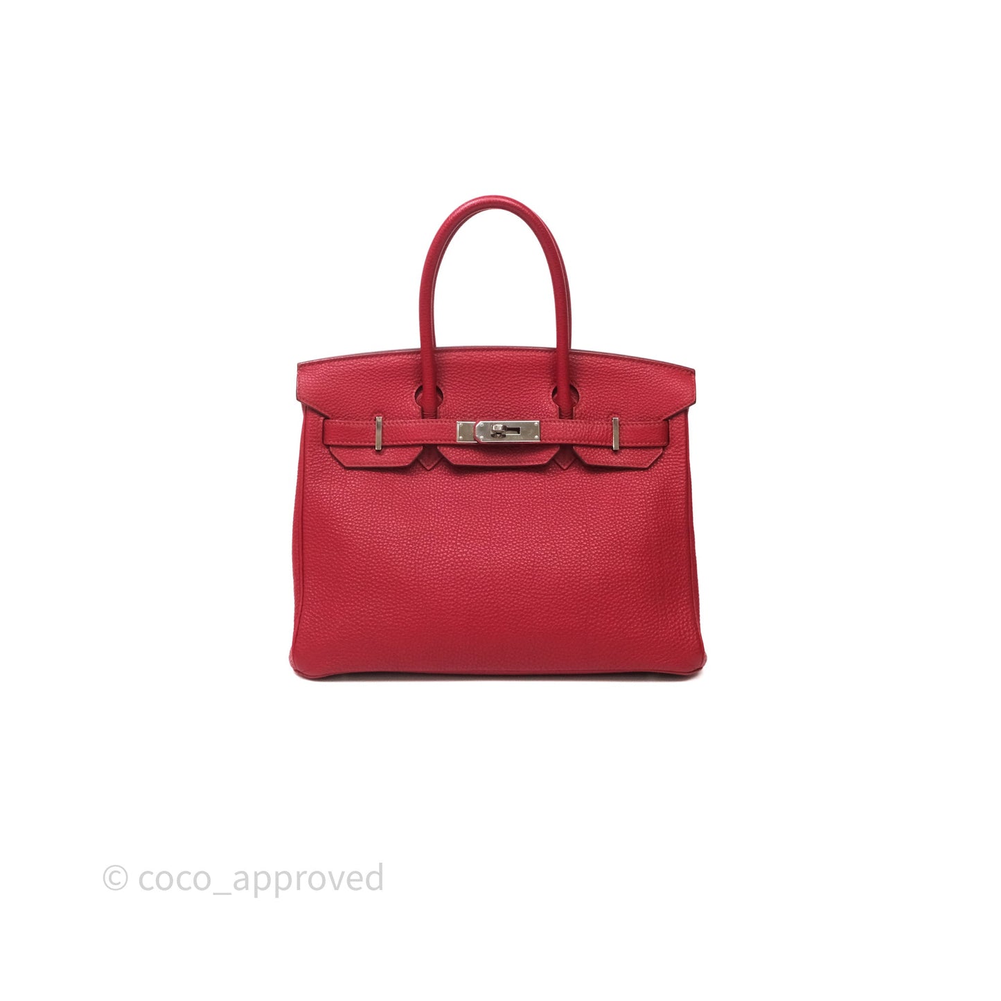 Hermès Birkin 30 Rouge Togo Palladium Hardware