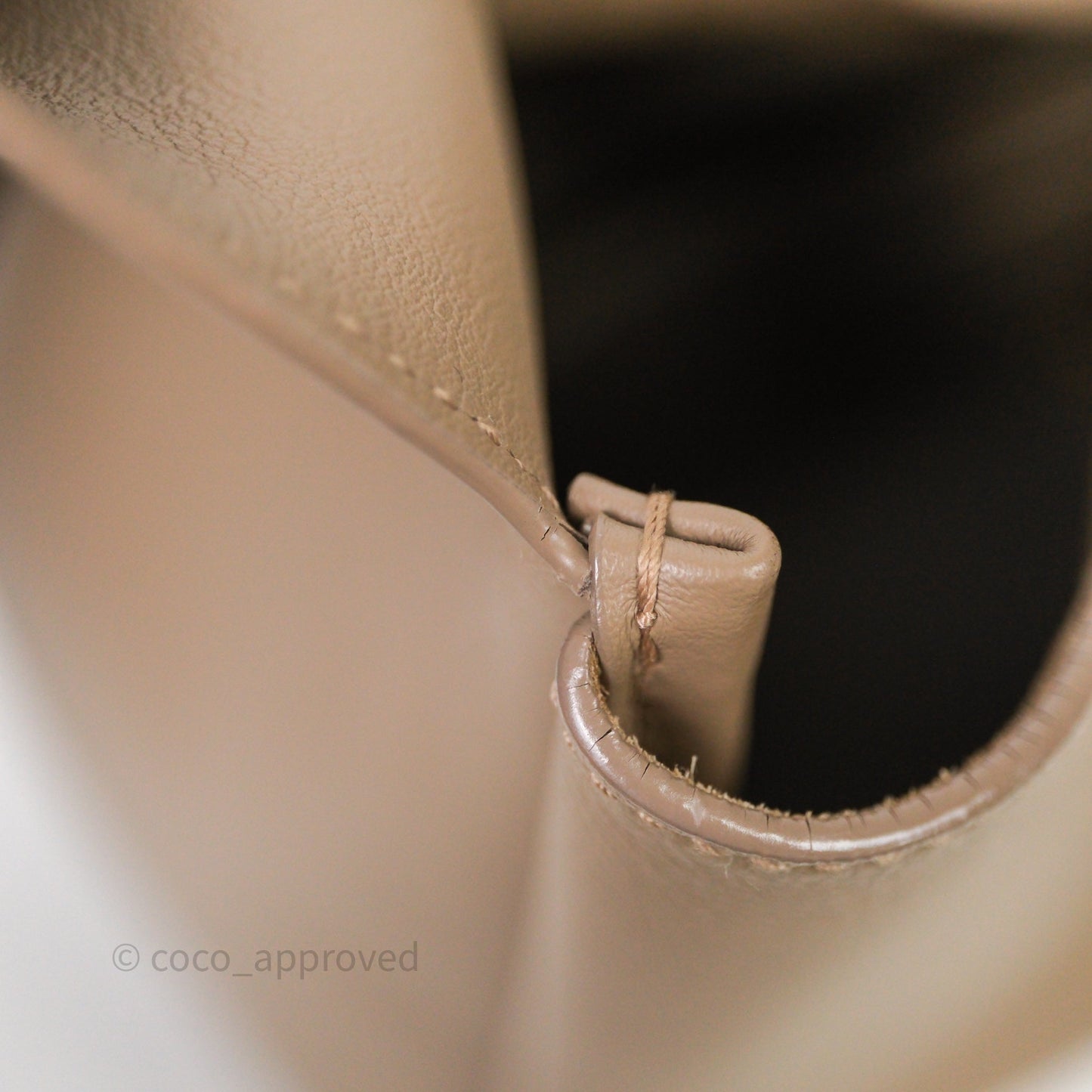 Saint Laurent LE 5 à 7 Supple Large Dusty Grey Grained Leather Gold Hardware