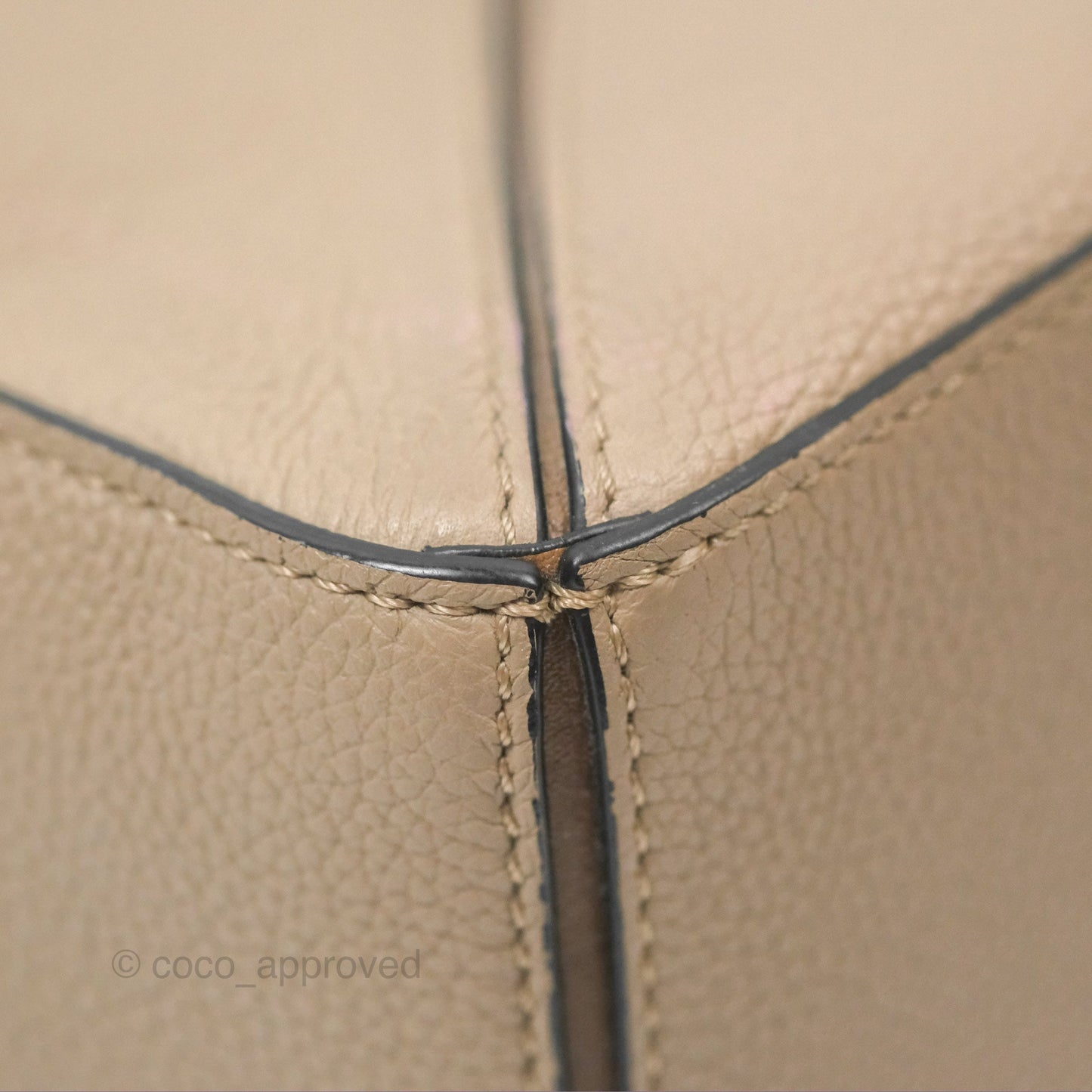 Loewe Small Puzzle Bag Sand Mink Grained Calfskin