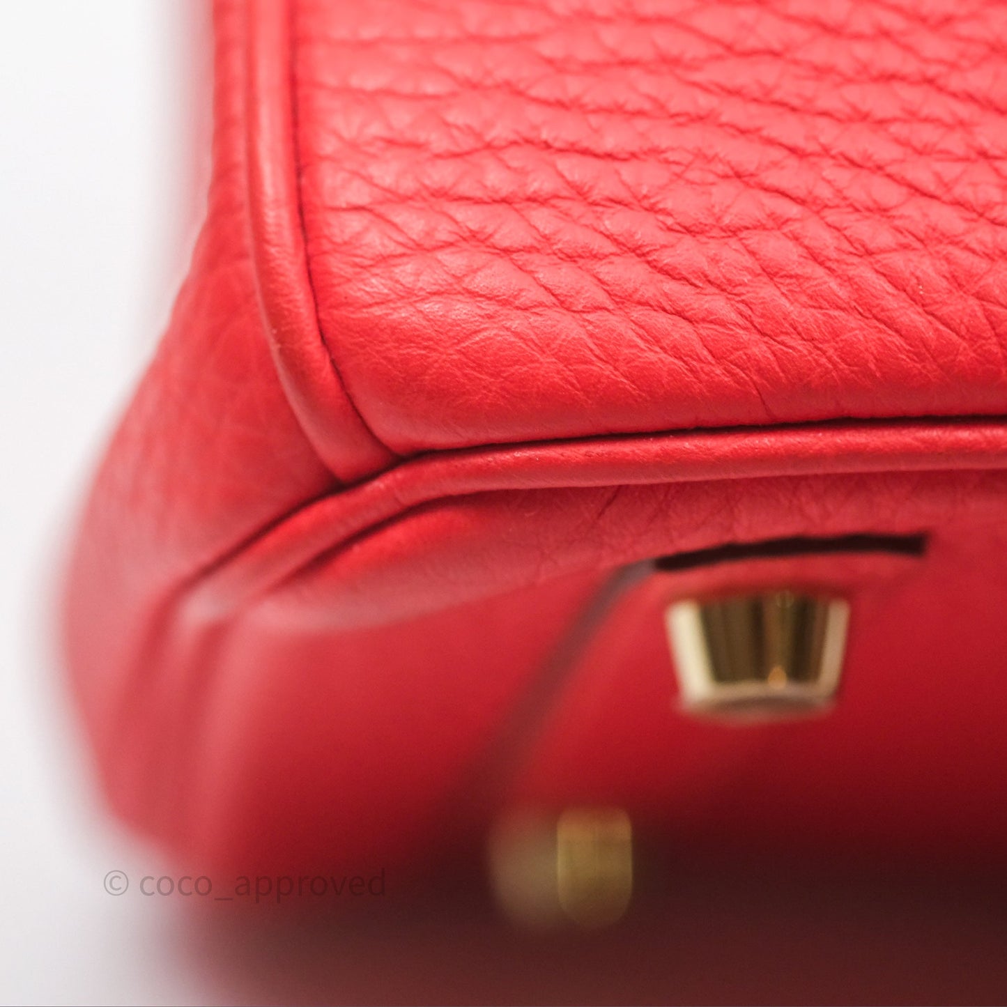 Hermès Birkin 25 Retourne Rouge Tomate S5 Clemence Gold Hardware