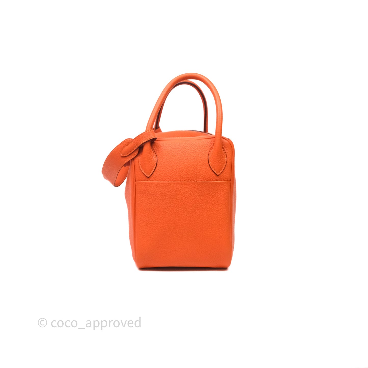 Hermès Lindy 30 Orange 93 Clemence Palladium Hardware