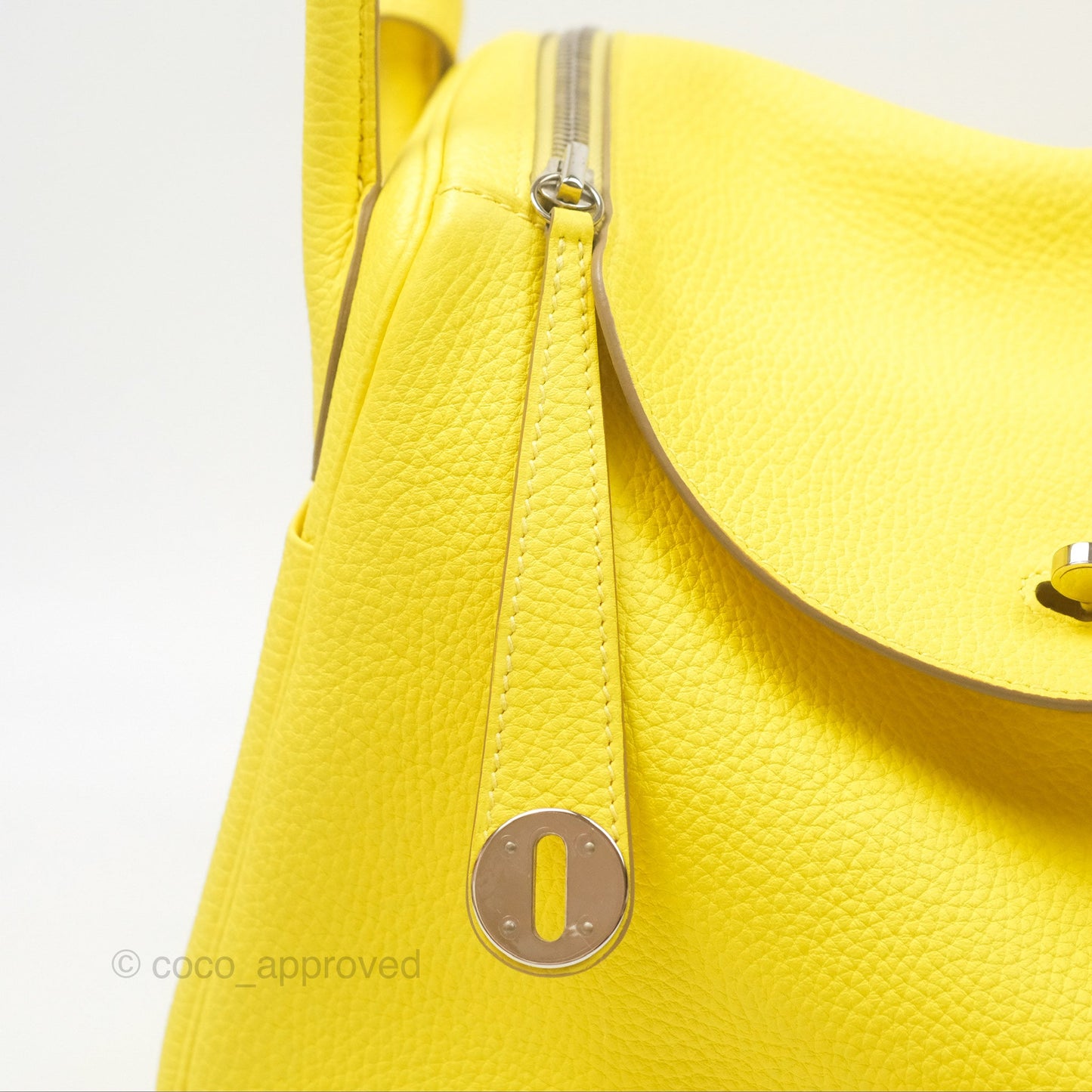 Hermès Lindy 30 Celemence Lime 9R Palladium Hardware