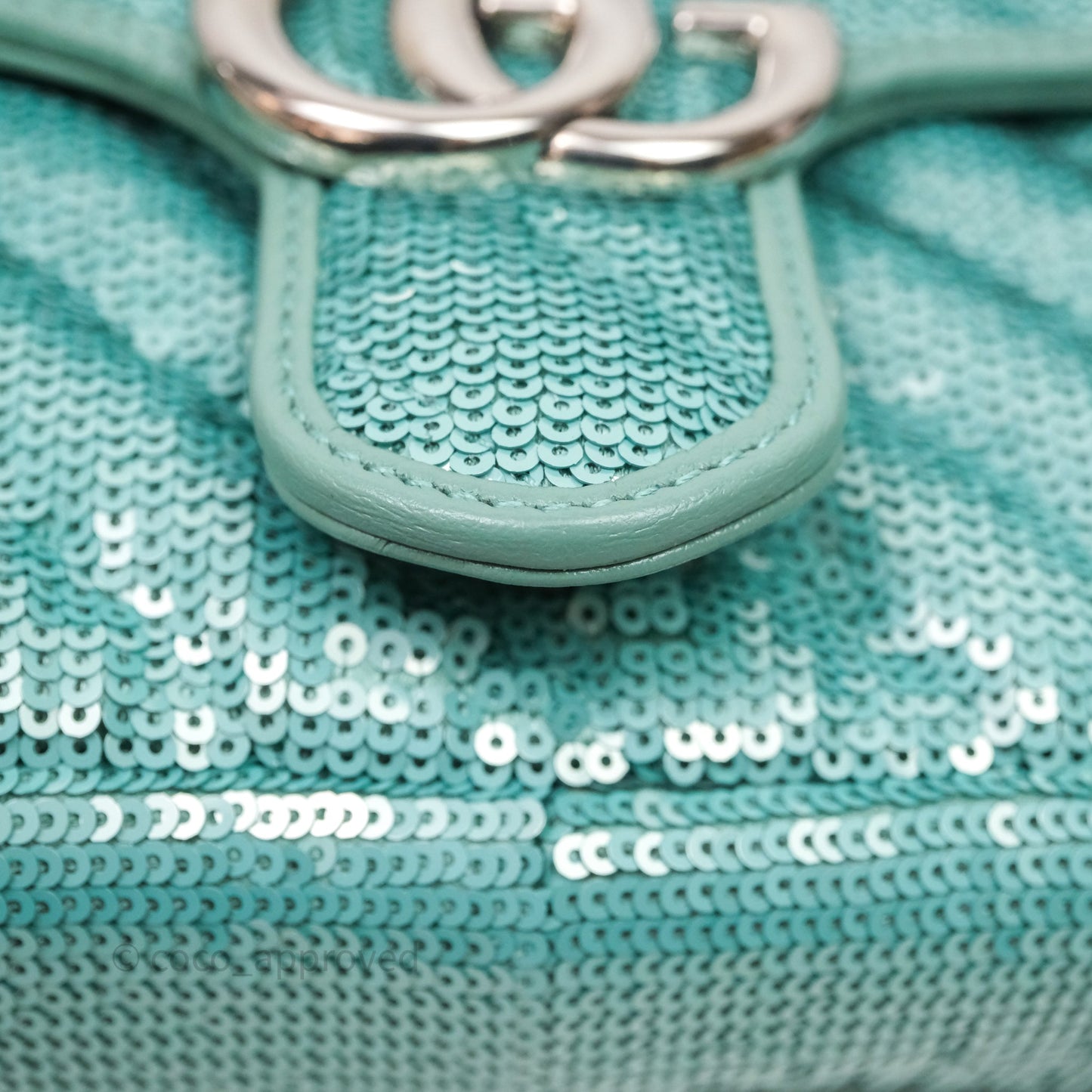 Gucci Mini Marmont Small Sequin Silver Hardware