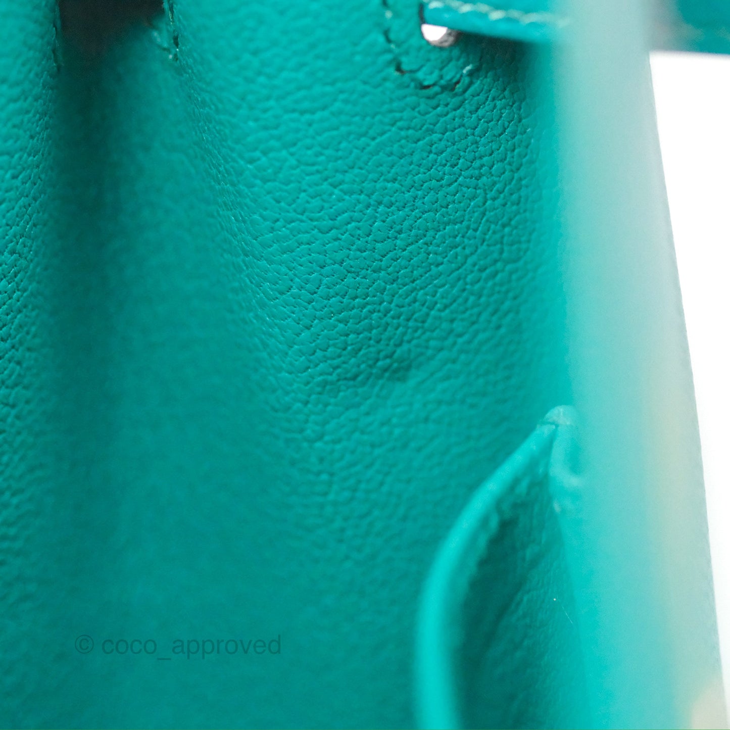 Hermès Sellier Kelly 28 Bleu Paon Epsom Gold Hardware