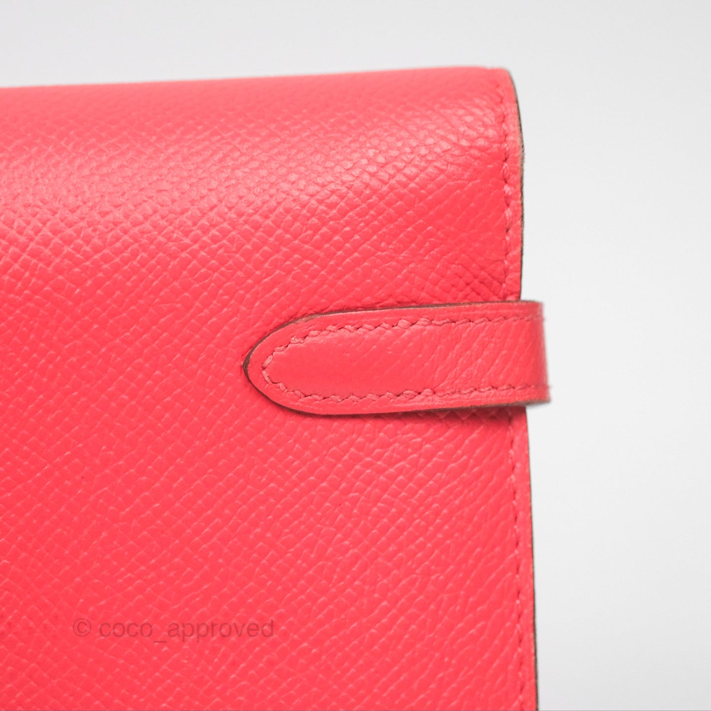 Hermès Kelly Wallet Pink Epsom Palladium Hardware