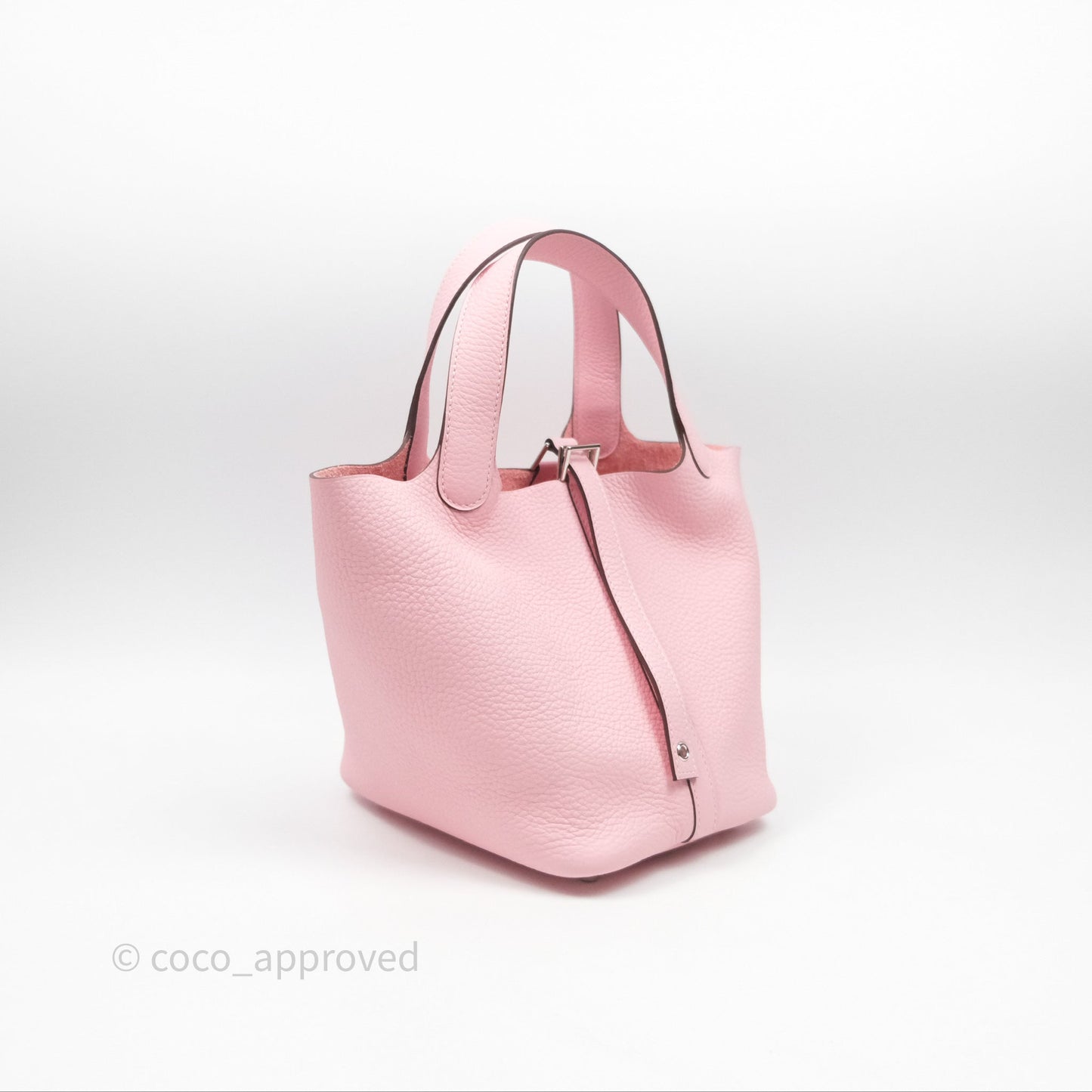 Hermès Picotin 18 Rose Sakura 3Q Clemence Palladium Hardware