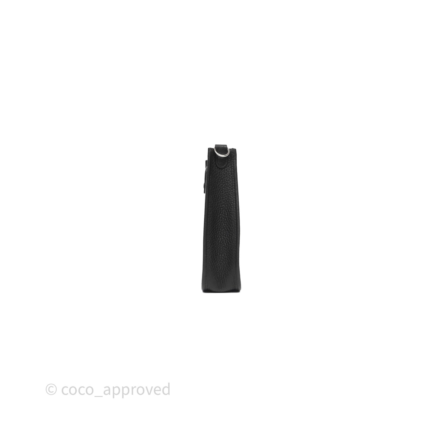 Hermès Mini Evelyne 16 Black Noir 89 Clemence Palladium Hardware