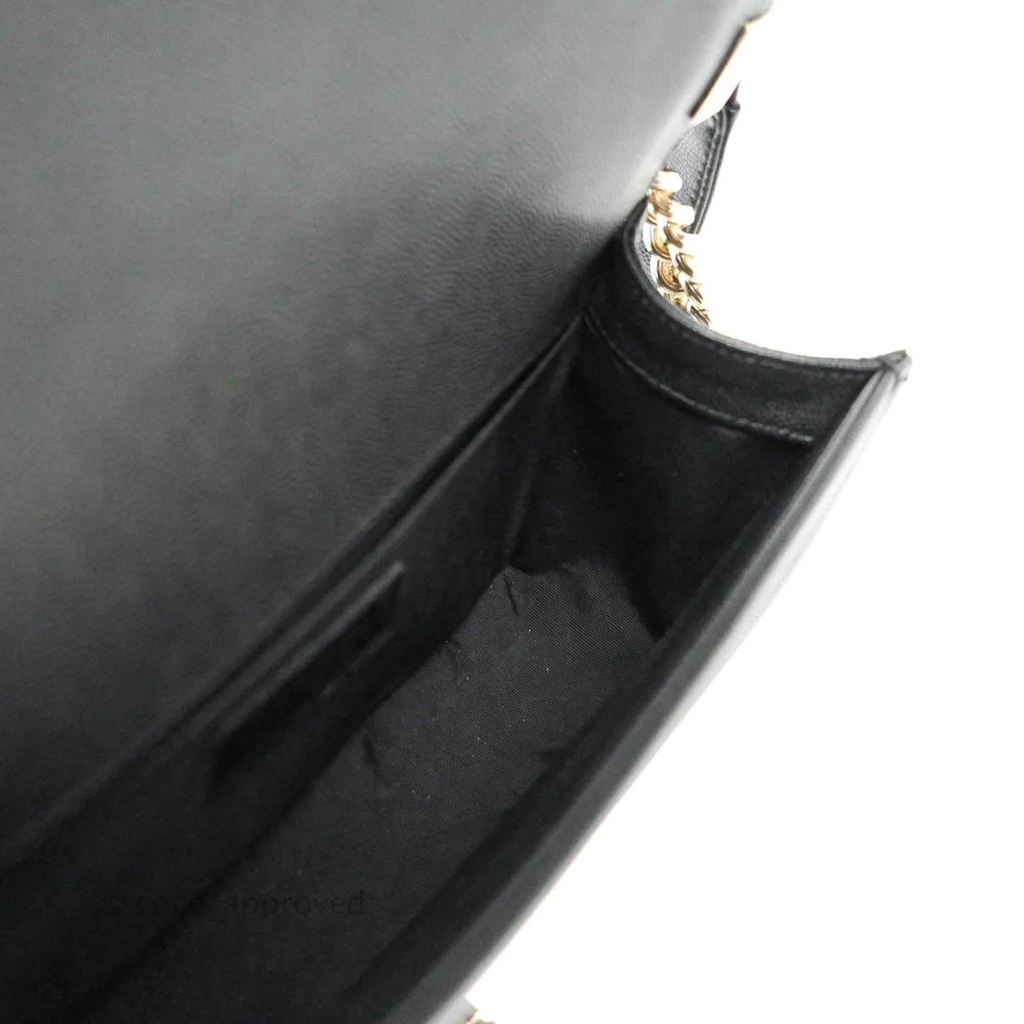 Chanel Boy Quilted Medium Black Caviar Gold Hardware