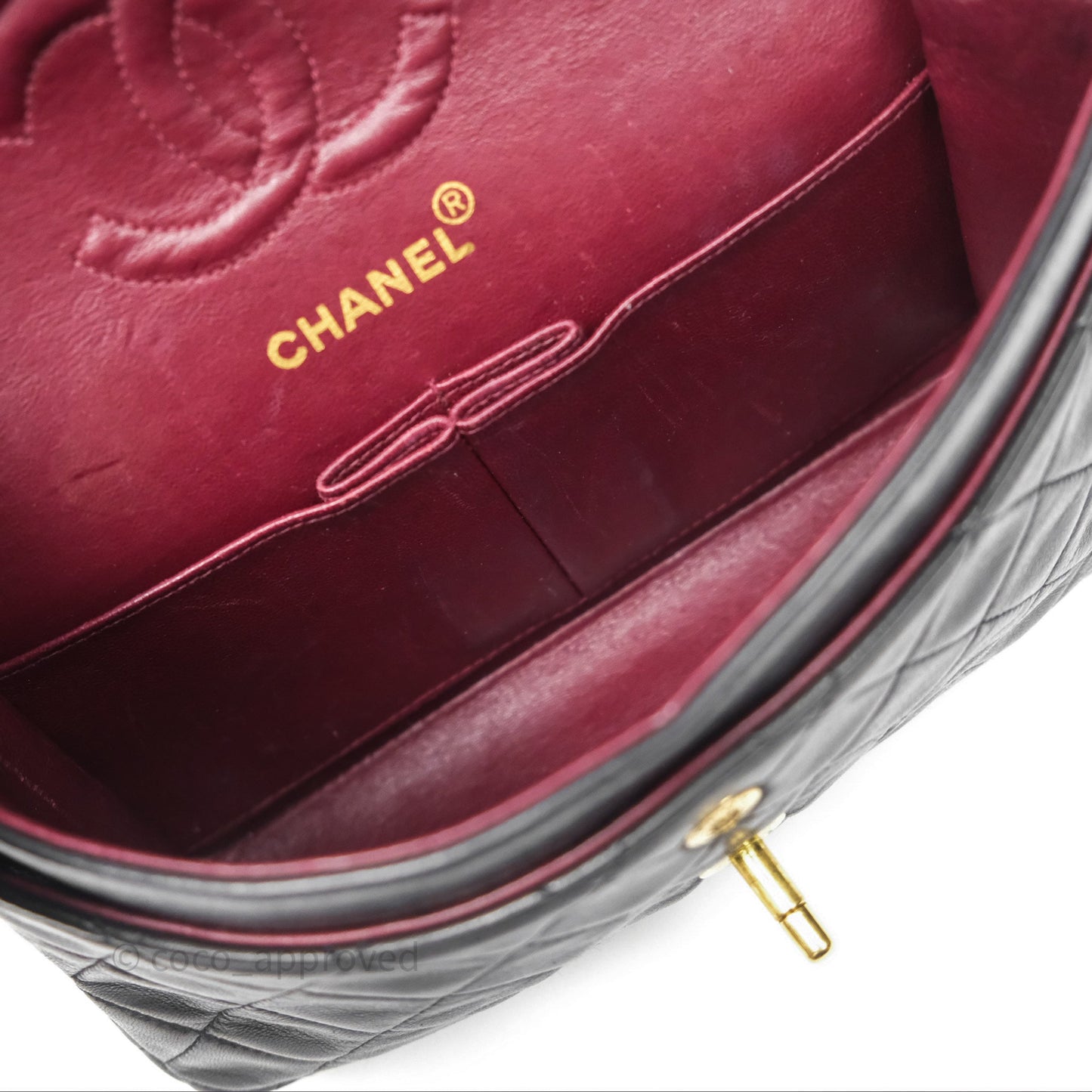 Chanel Classic Vintage Small Flap Black Lambskin 24K Gold Hardware