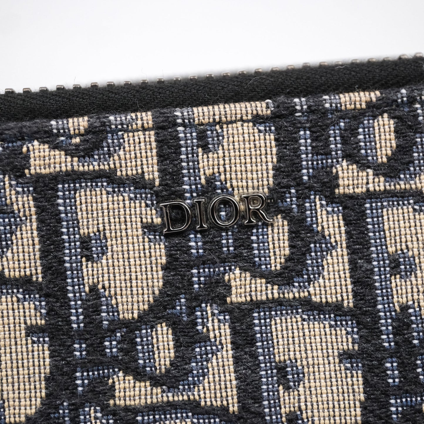 Dior Men's Crossbody Pouch Bag Blue Oblique Canvas