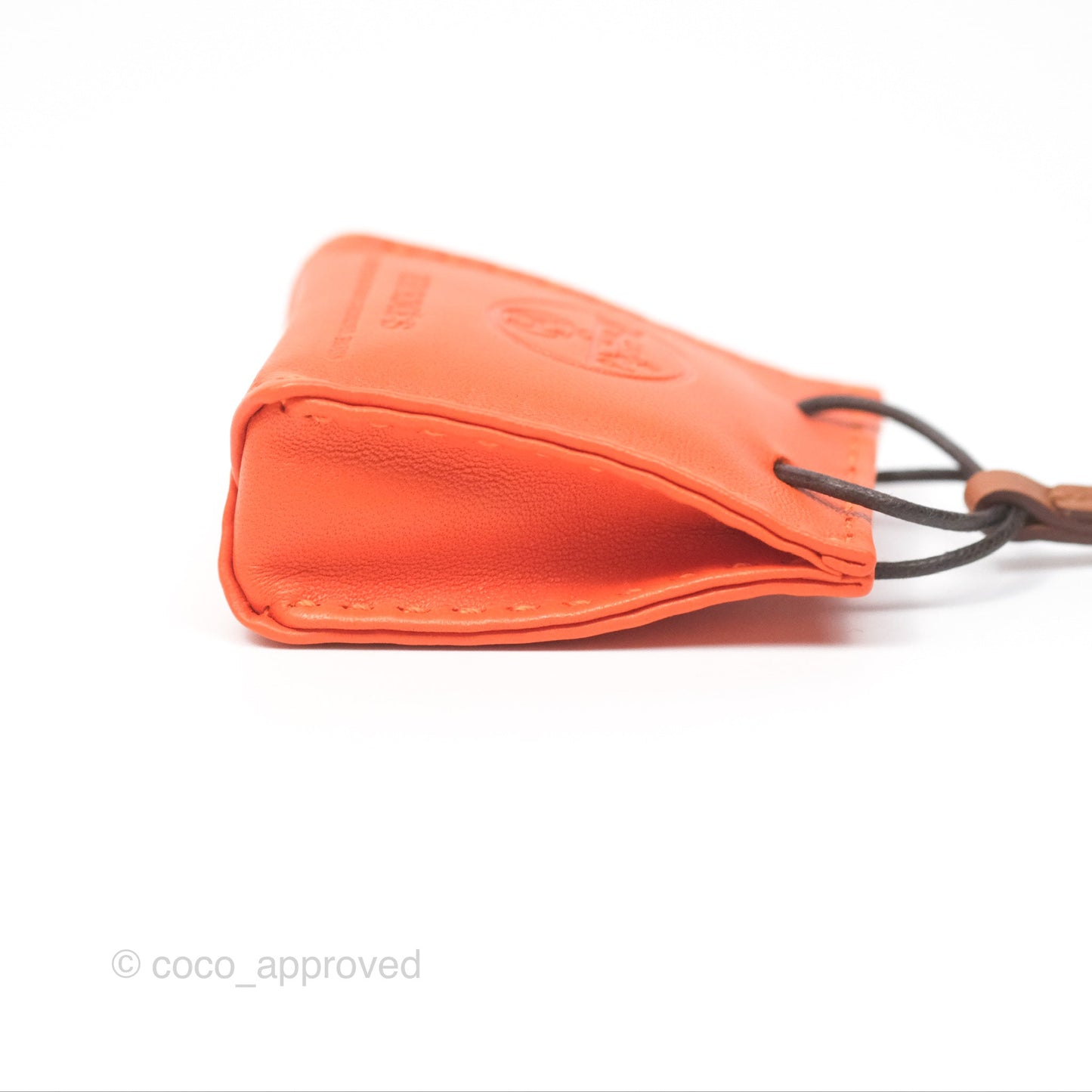 Hermès Orange Shopping Bag Charm