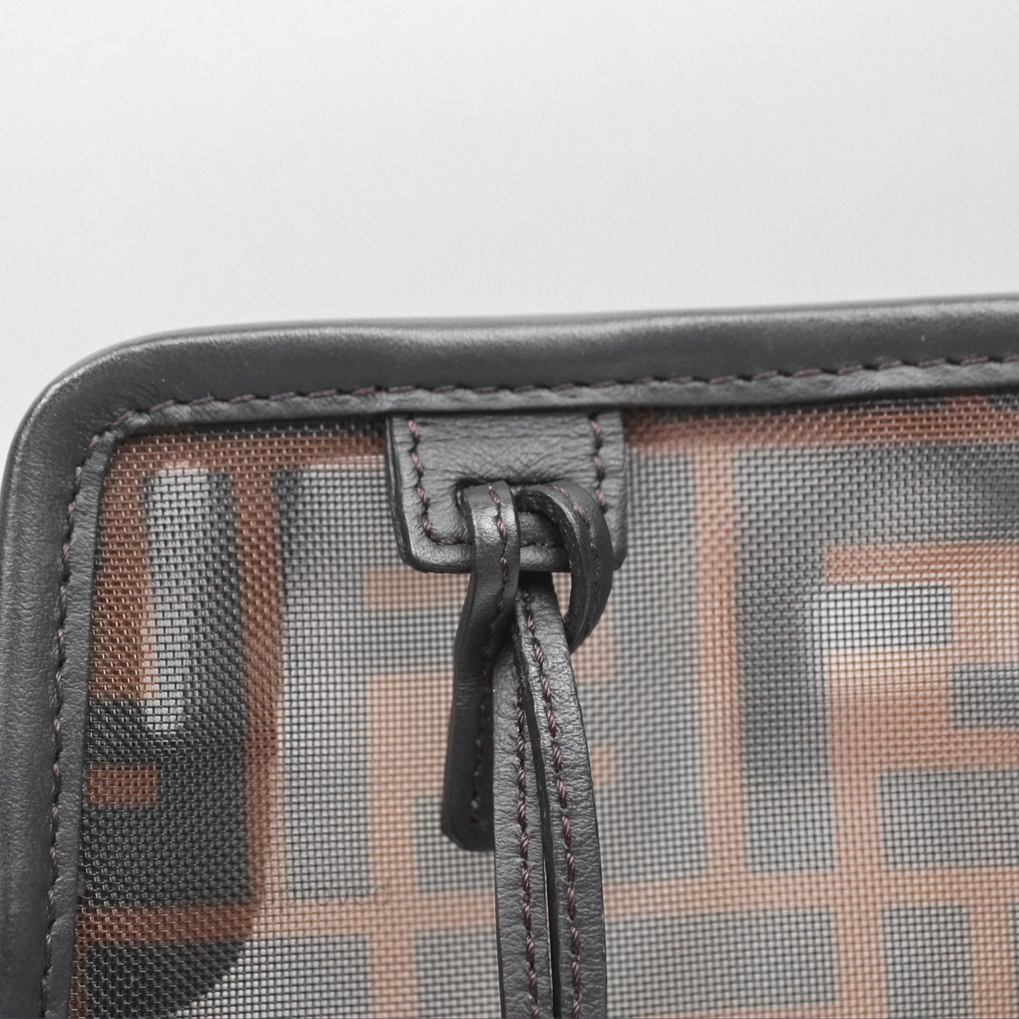 Fendi Mini Peekaboo Bag Pink Grained Leather/Python Silver Hardware with Defender