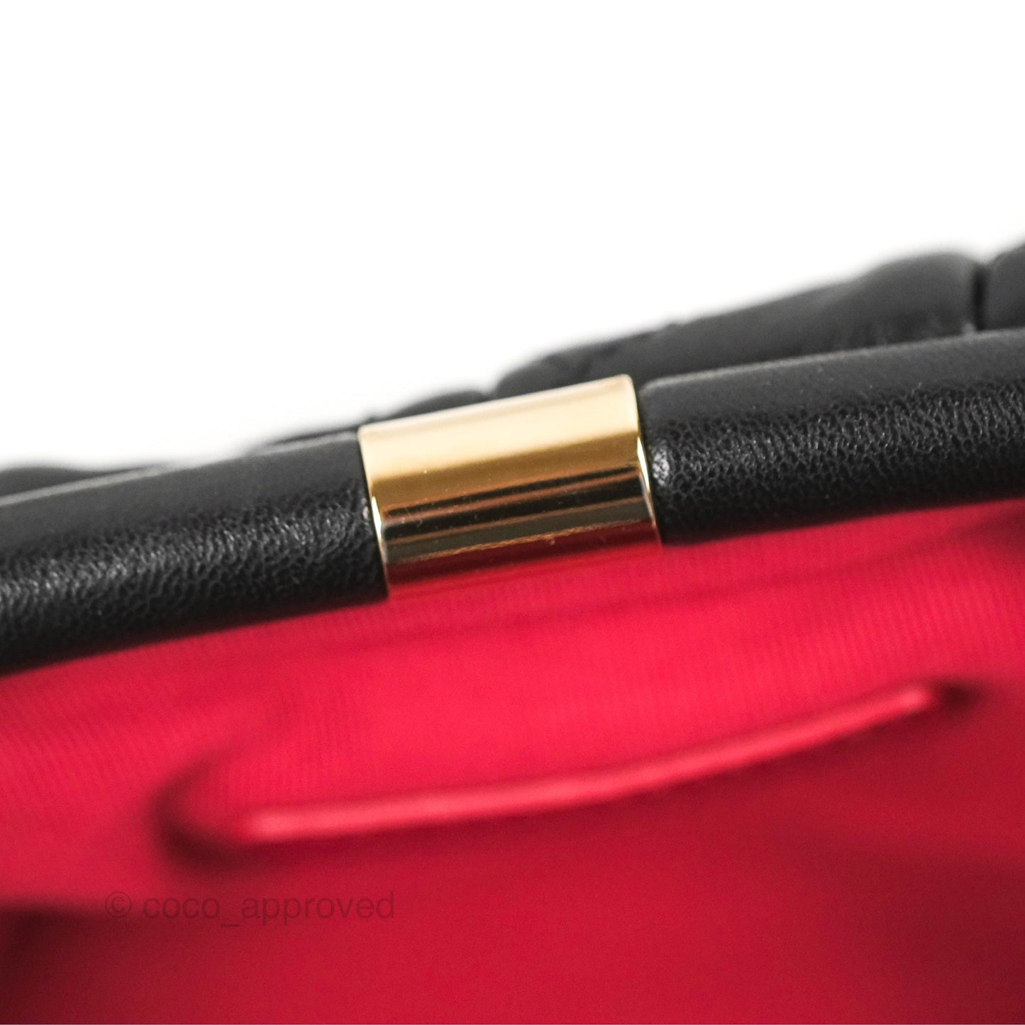Chanel Black Clutch Bag Lambskin Gold Hardware