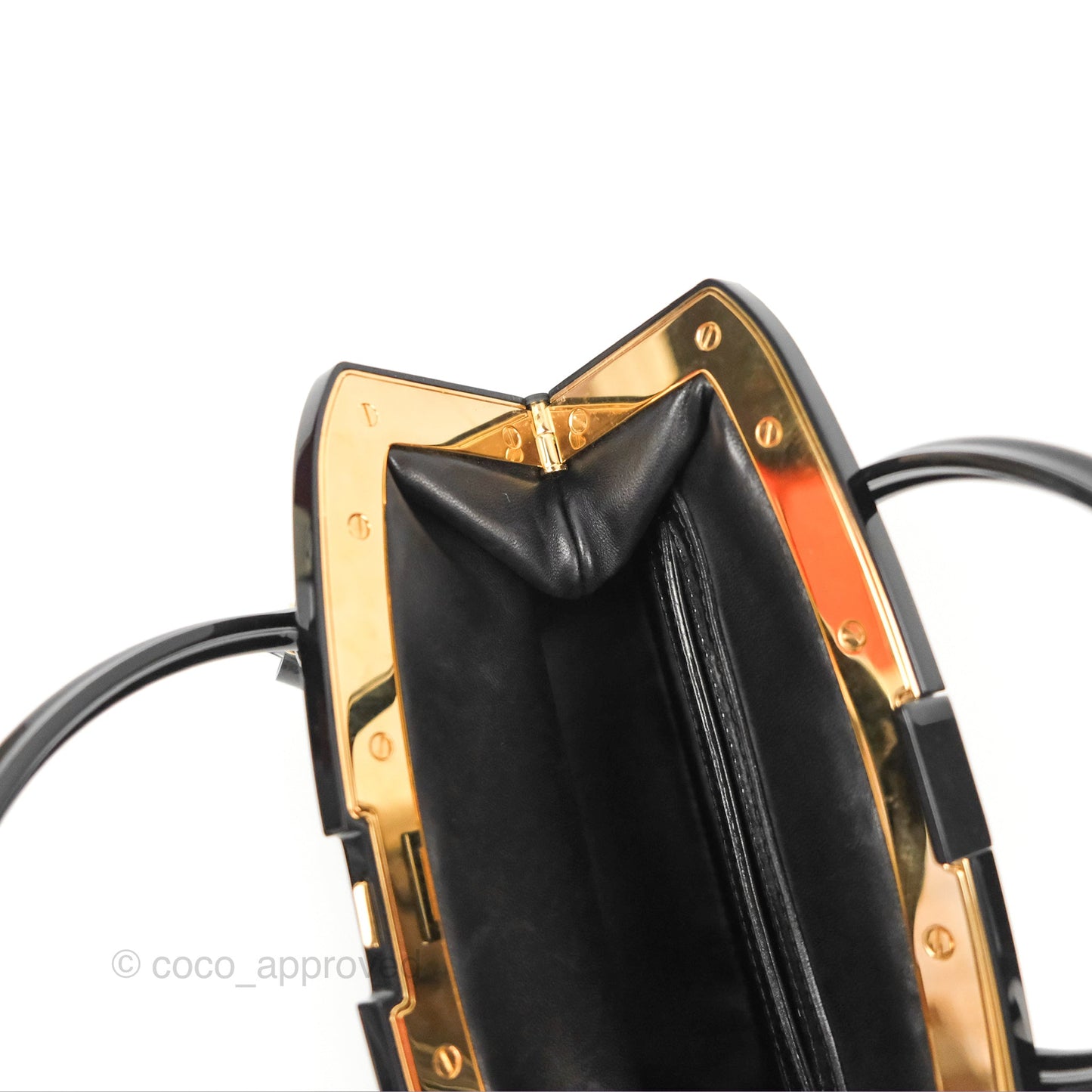 Louis Vuitton Fascination Lockit BB Frame Patent Black