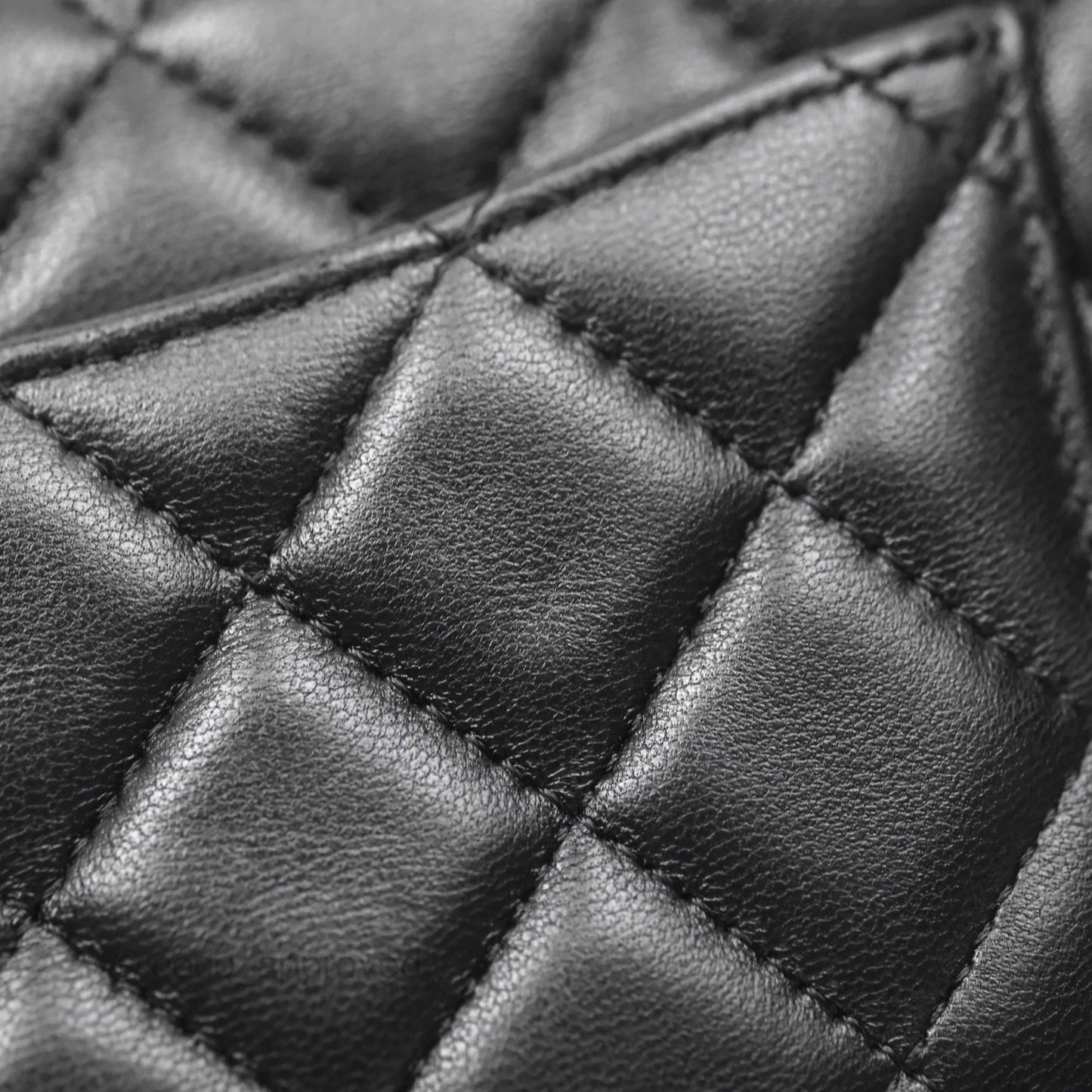 Chanel Quilted Mini Rectangular Flap Black Lambskin Gold Hardware