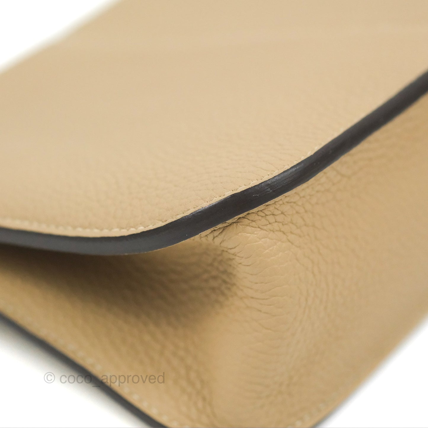 Hermès Halzan 25 Trench/Etoupe Clemence Gold Hardware