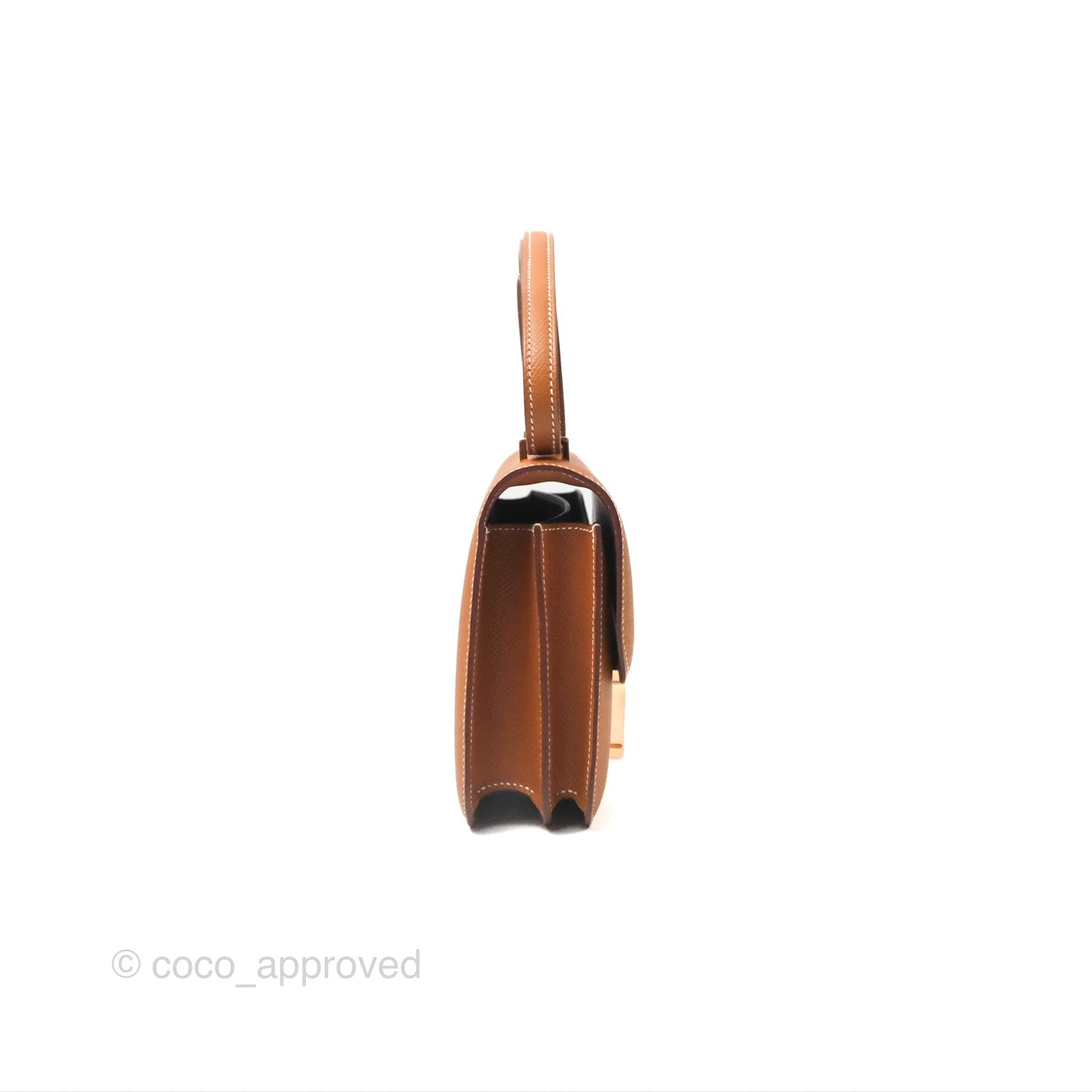 Hermès Constance Mini 18 with Mirror Gold Epsom Rose Gold Hardware