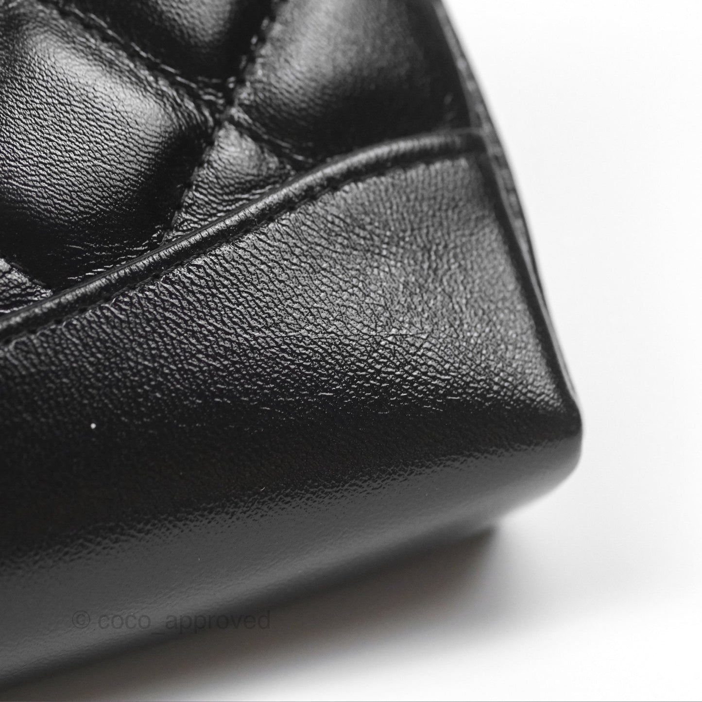 Chanel Nano 31 Black Shiny Lambskin Gold Hardware