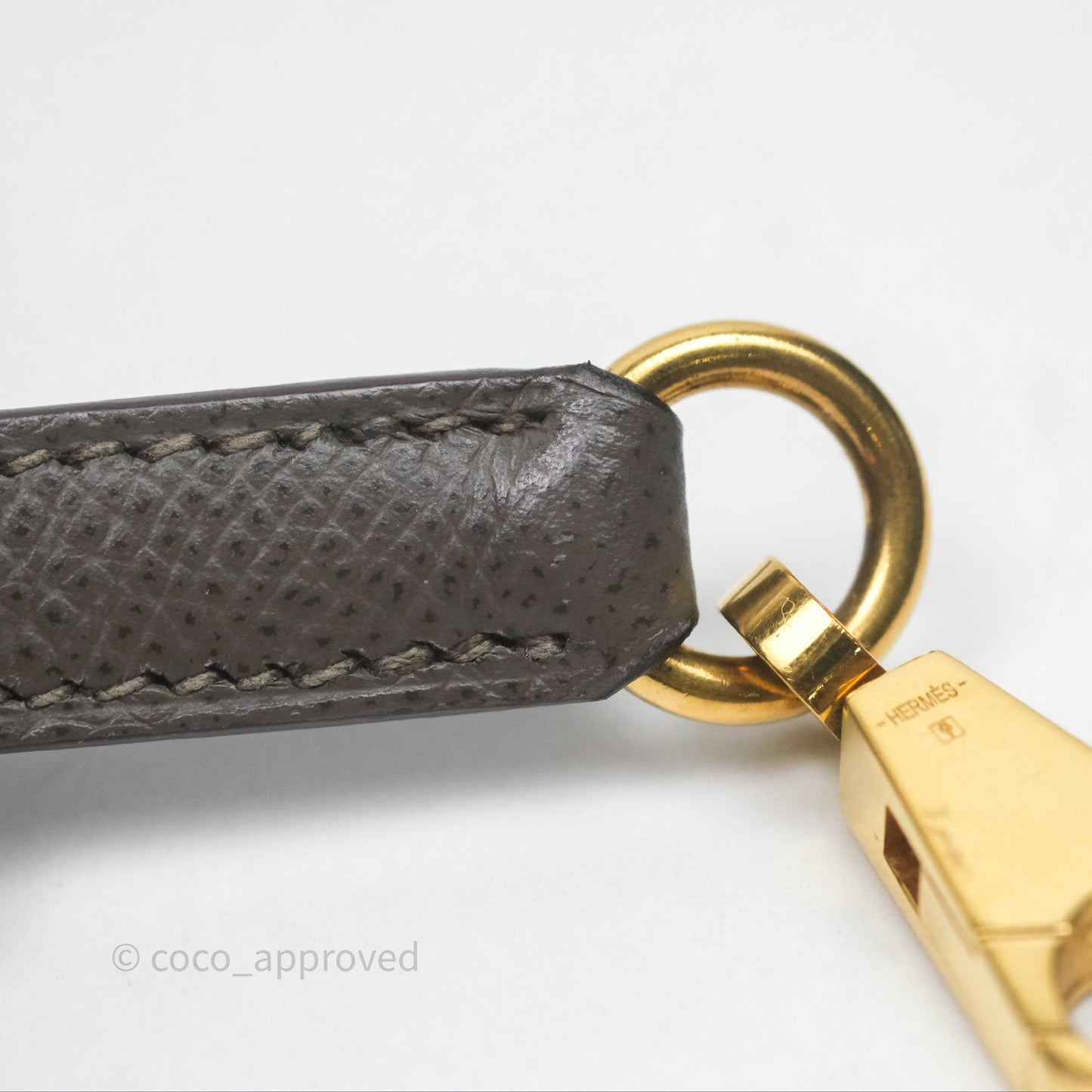 Hermès Bolide 27 Etain 8F Epsom Gold Hardware