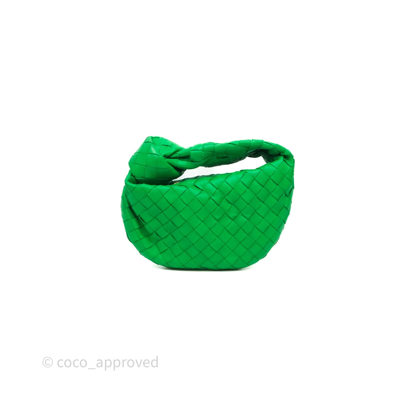 Bottega Veneta Mini Jodie Bag Green Intrecciato Lambskin