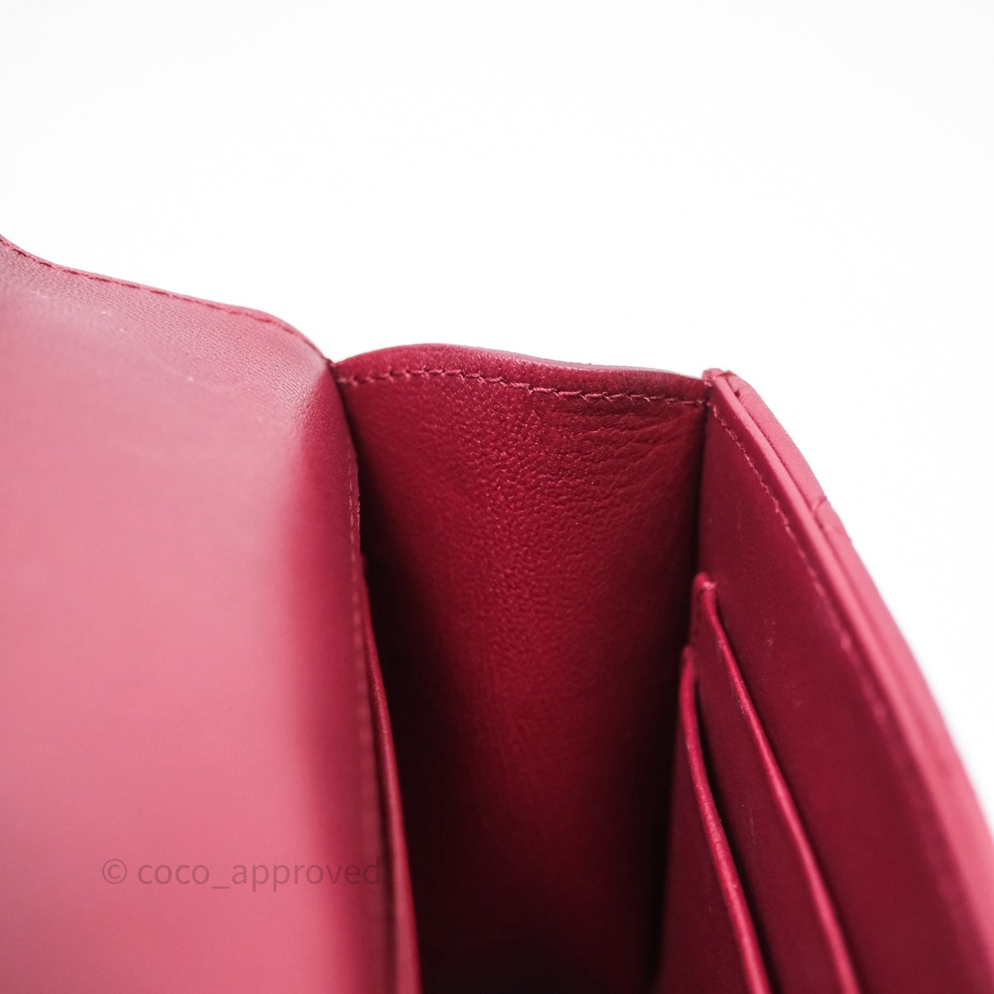 Chanel Mini Top Handle Flap Bag Red Lambskin Gold Hardware