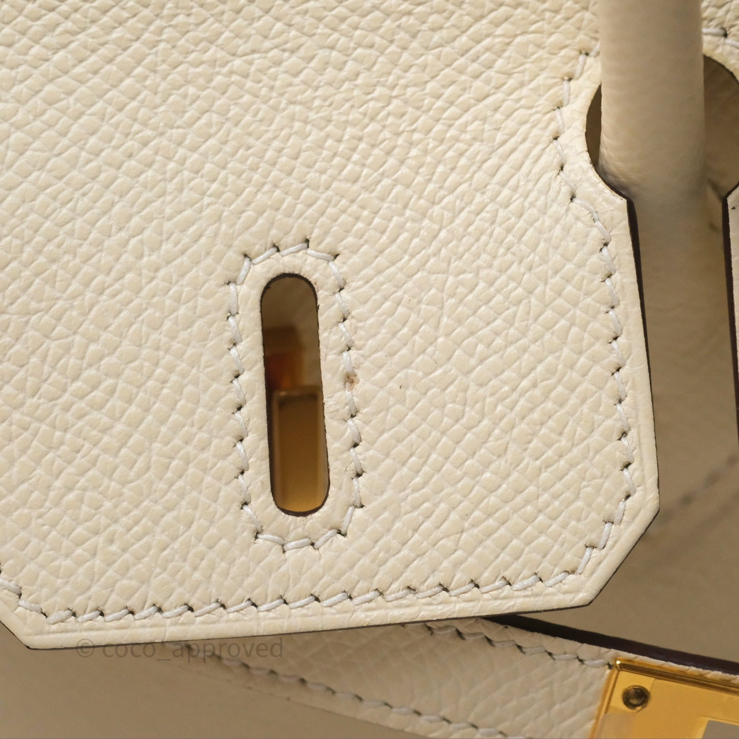 Hermès Birkin 25 Sellier Nata I2 Epsom Gold Hardware