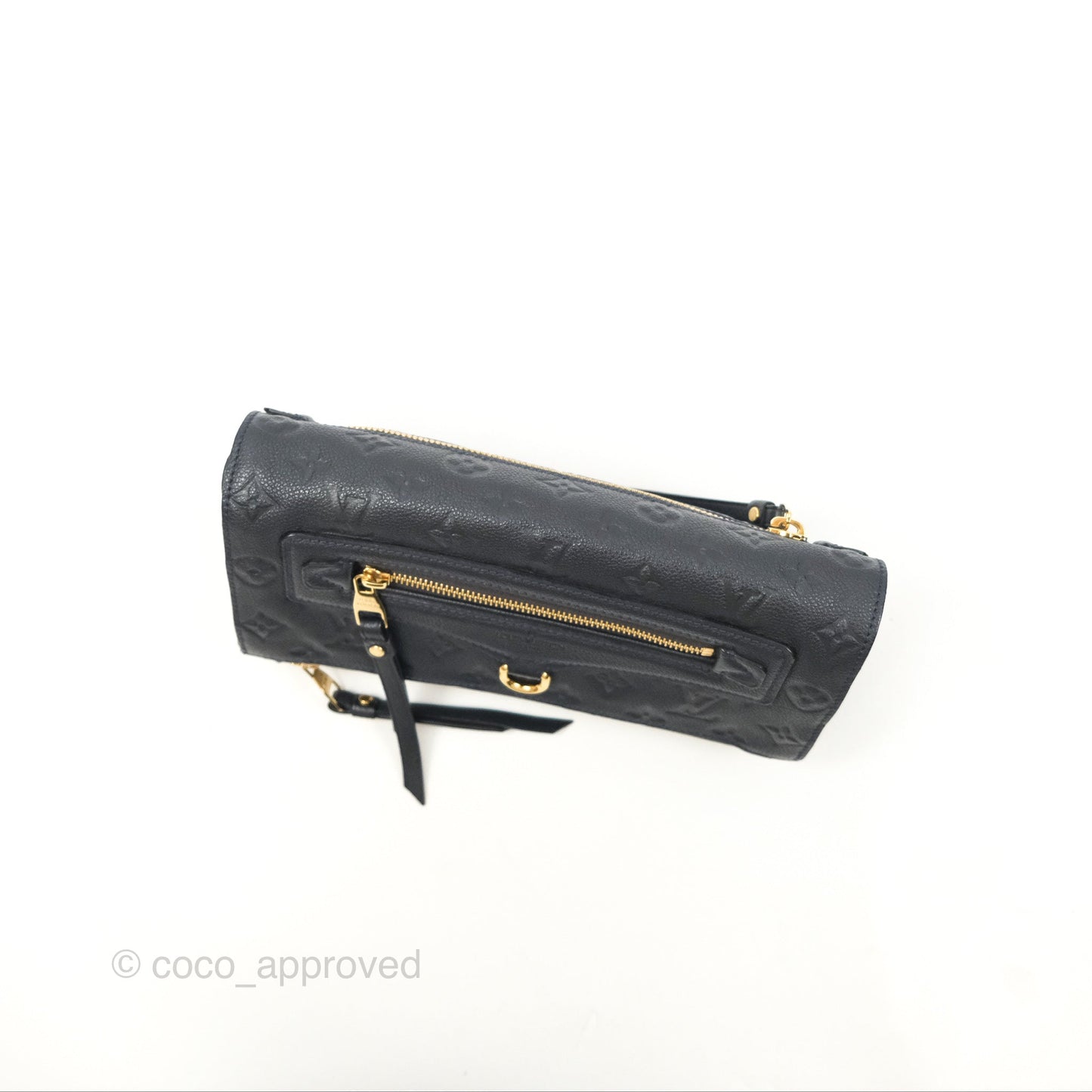 Louis Vuitton Petillante Clutch Empreinte Infini Navy