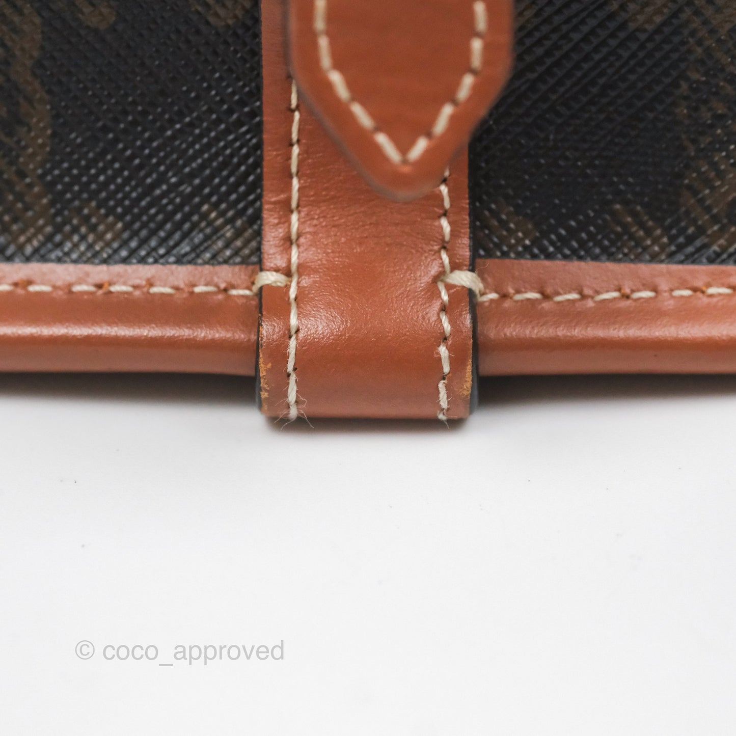 Celine Medium Folco Bag Triomphe Canvas Tan