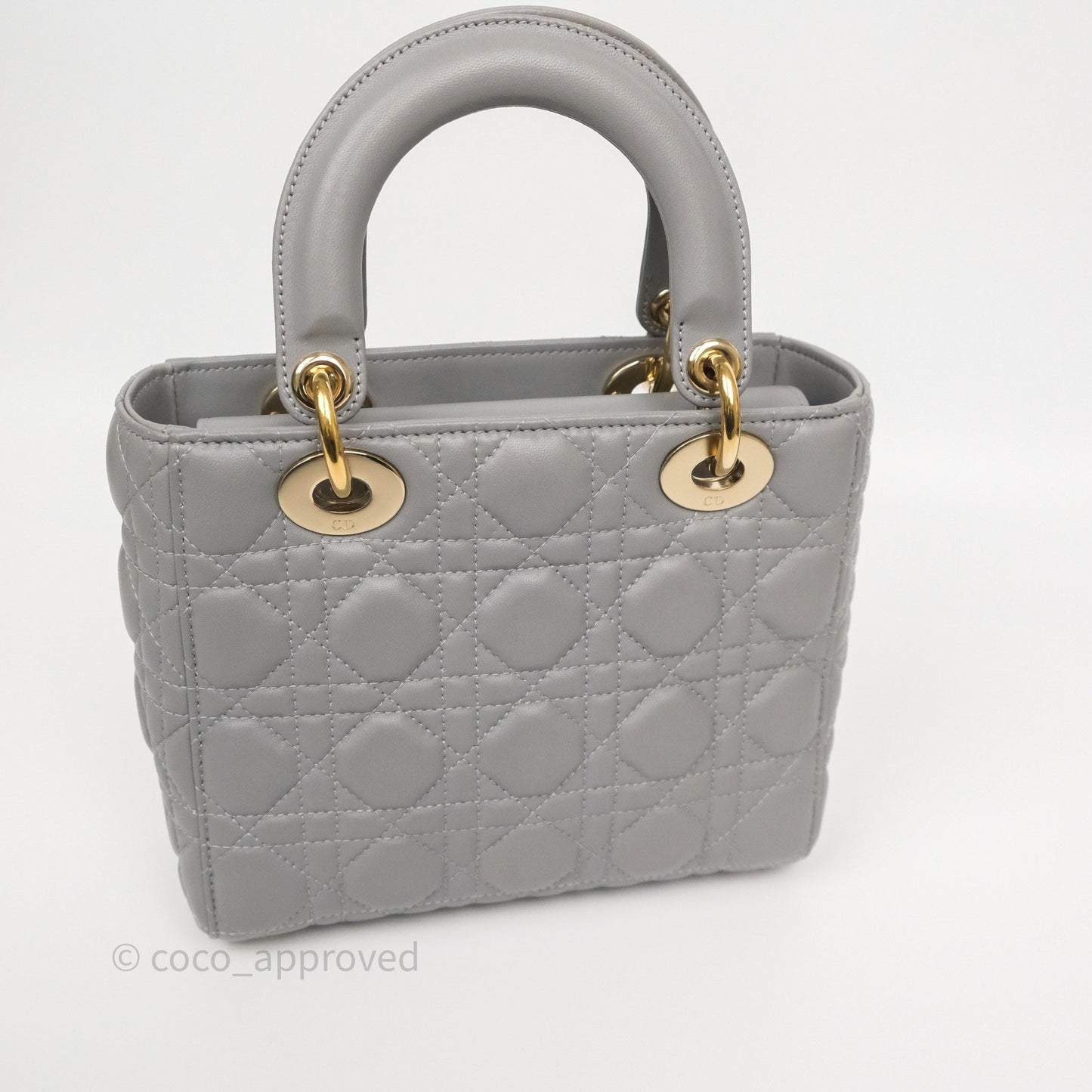 Dior Lady Dior My ABCDior Grey Lambskin Cannage
