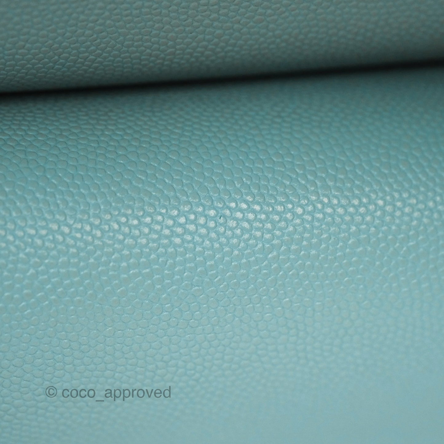 Chanel Small S/M Classic Flap Quilted Tiffany Blue Caviar Gold Hardware