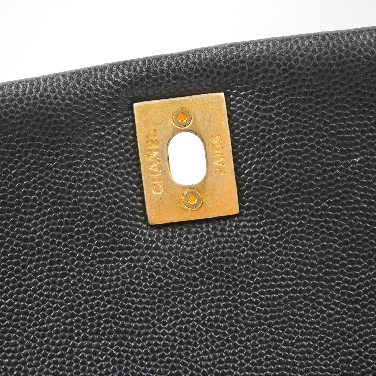 Chanel Small Coco Handle Quilted Black Caviar Gold Hardware