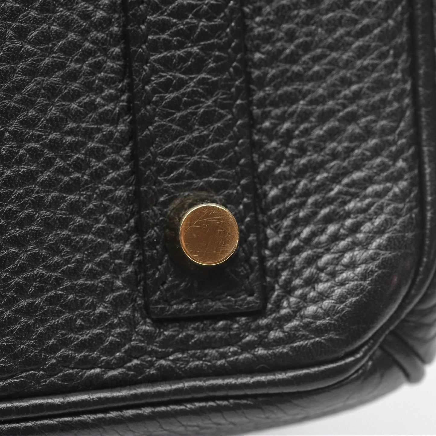 Hermès Birkin 30 Retourne Noir 89 Clemence Gold Hardware