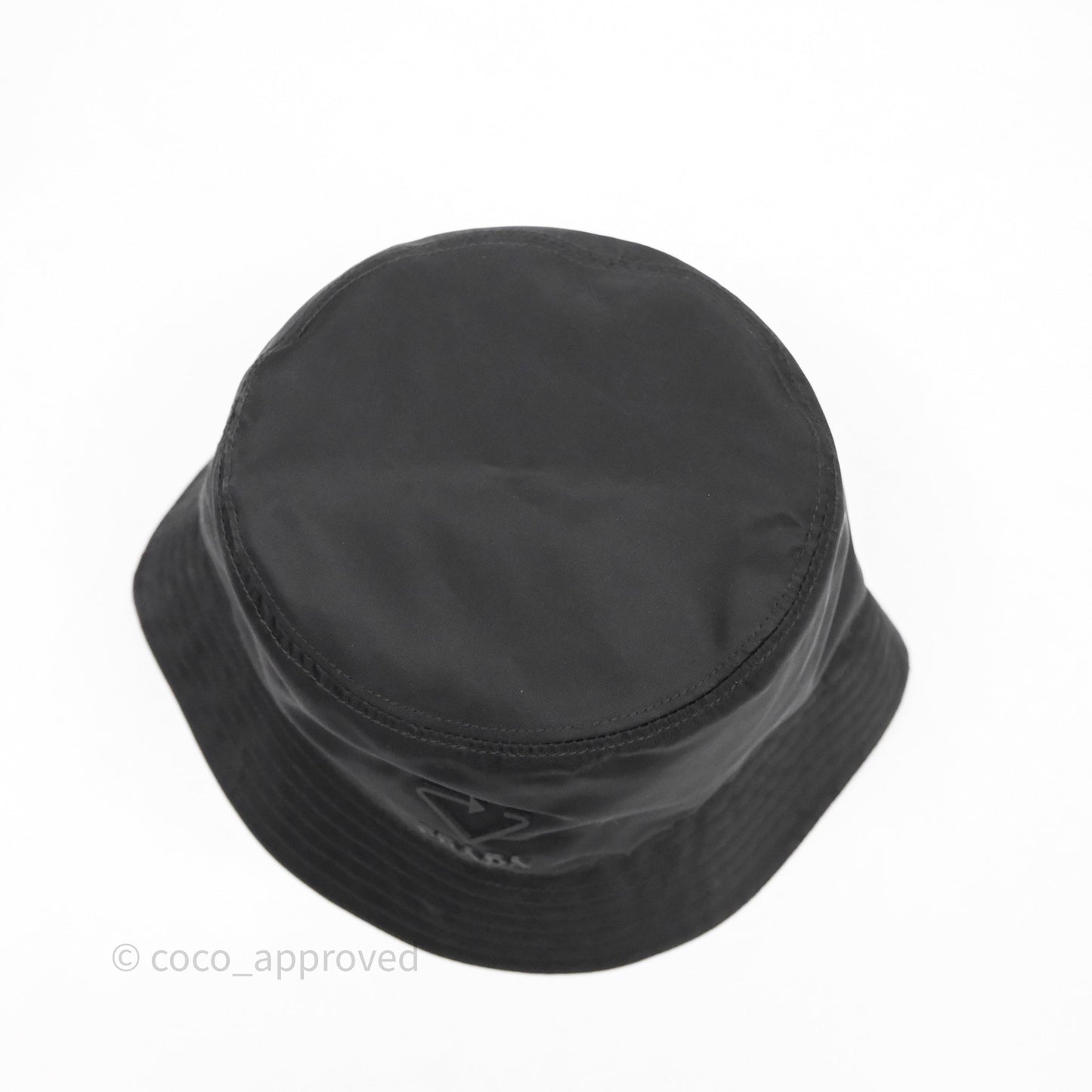 Prada Re-Nylon Logo Bucket Hat Black