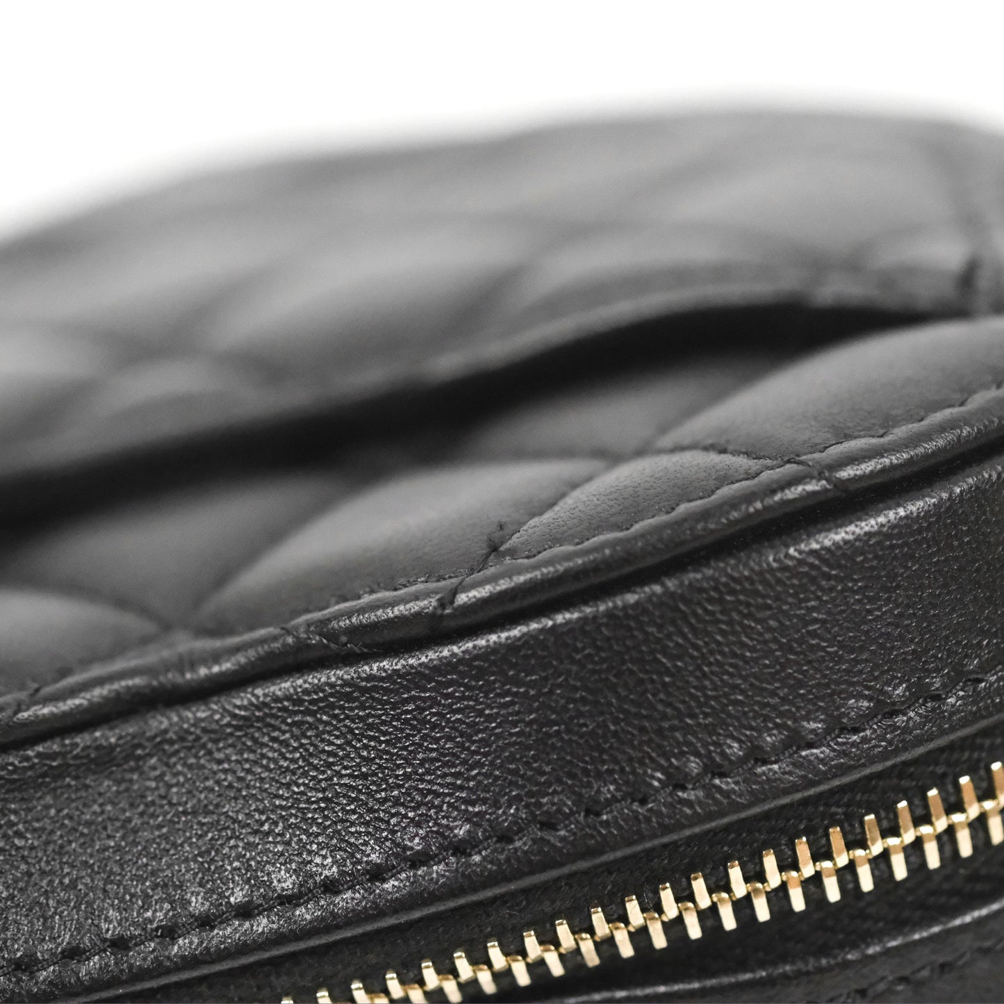 Chanel Small Heart Bag Black Lambskin Gold Hardware 22S