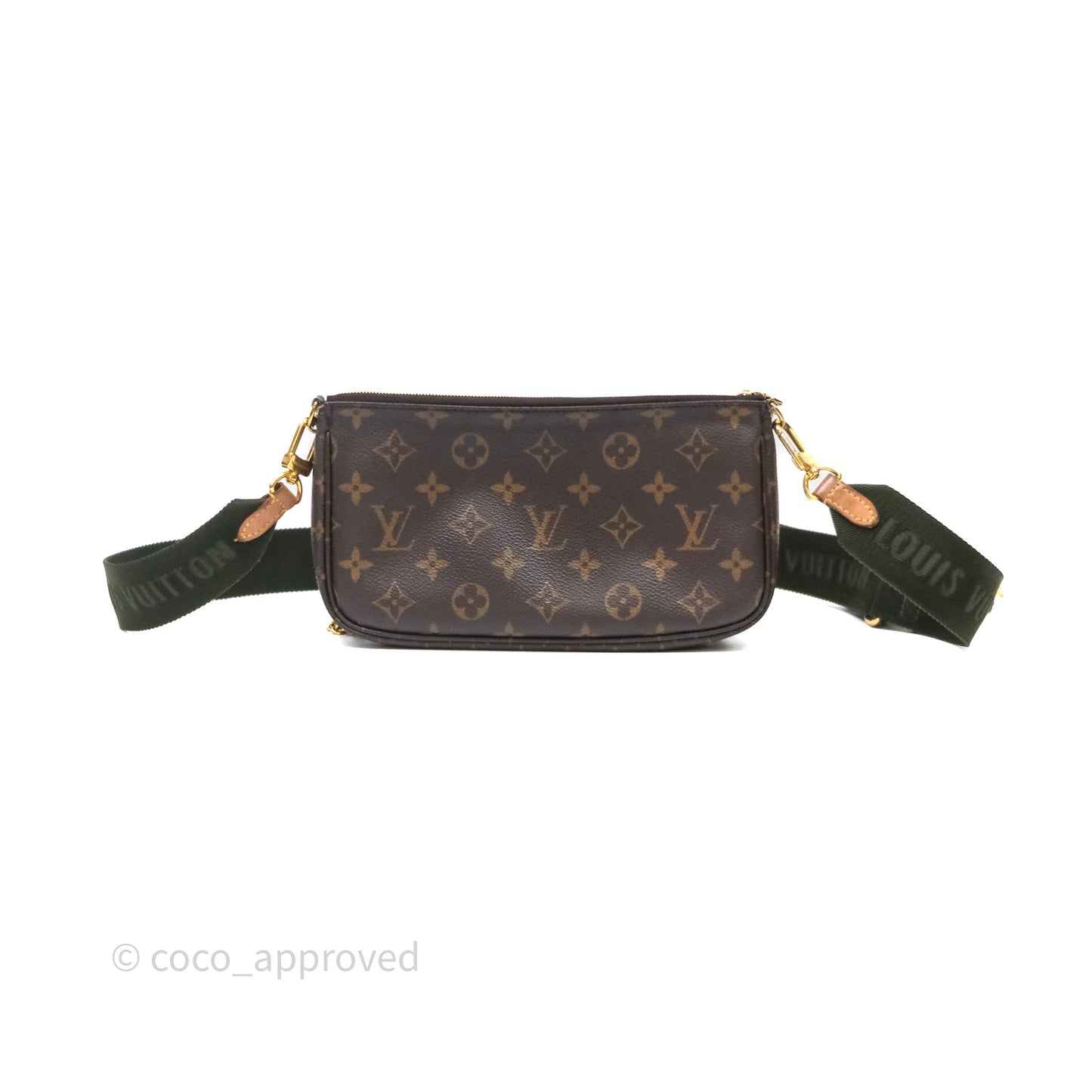 Louis Vuitton Multi Pochette Accessories Khaki Monogram Canvas
