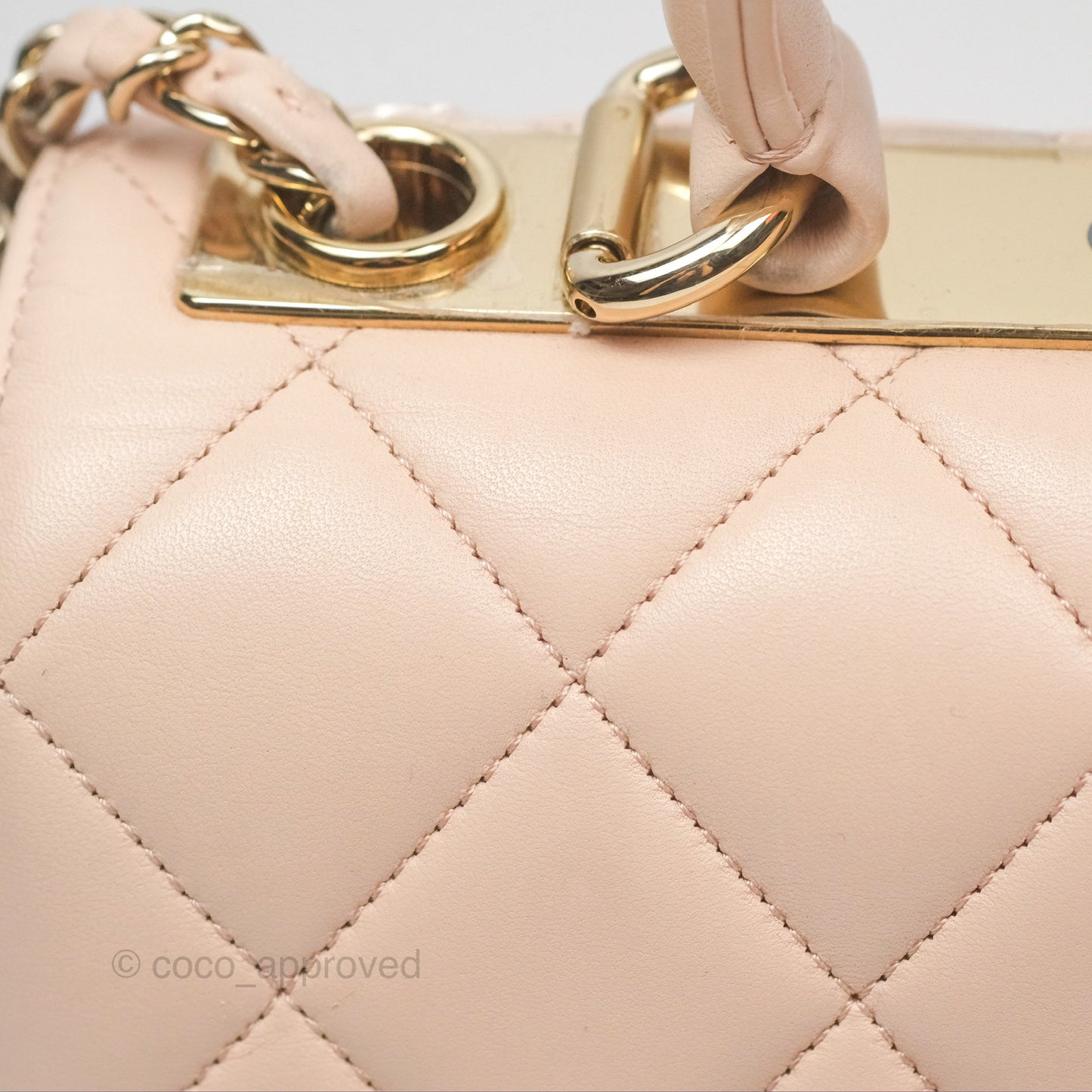 Chanel Trendy CC Small Beige Lambskin Gold Hardware