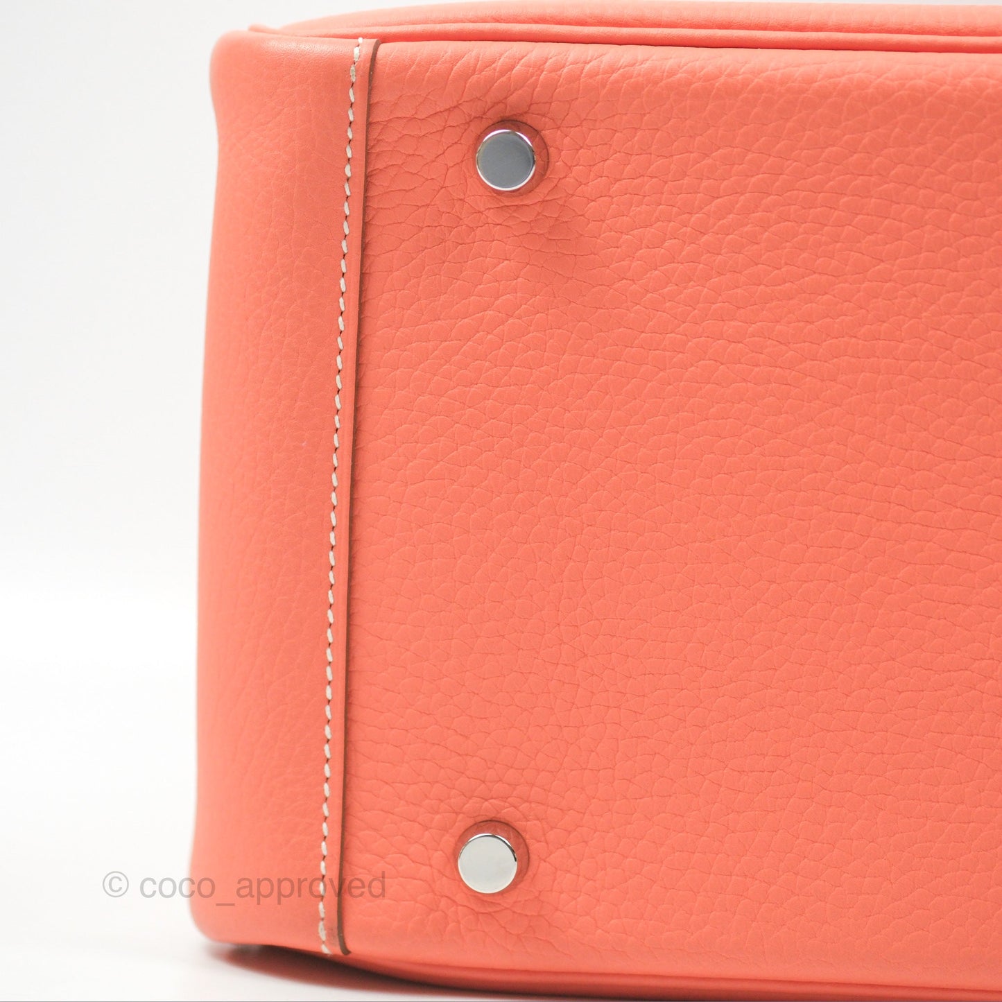 Hermès Lindy 30 Flamingo Clemence Palladium Hardware
