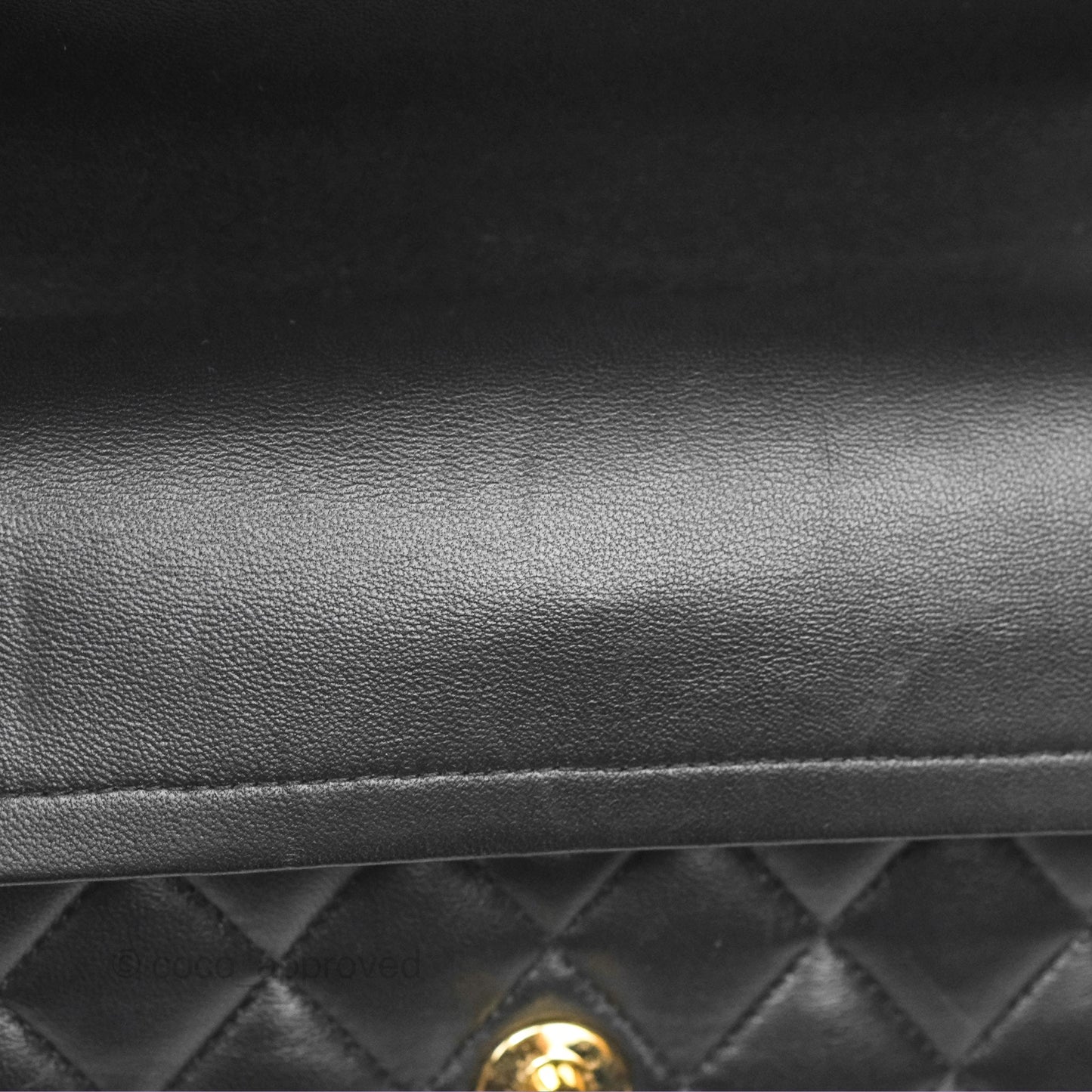 Chanel Small Classic Quilted Flap Black Lambskin Gold Hardware