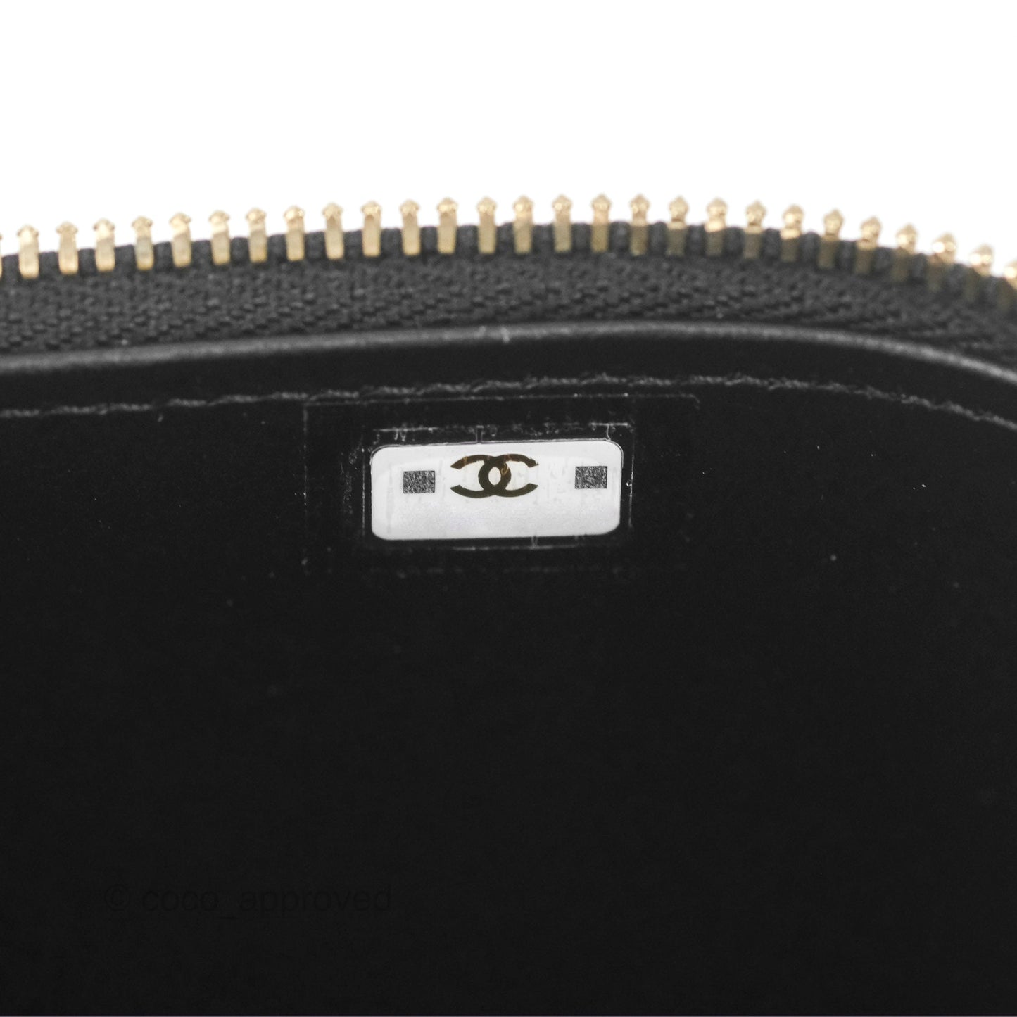 Chanel Mini Poker Vanity With Chain Black Caviar Gold Hardware