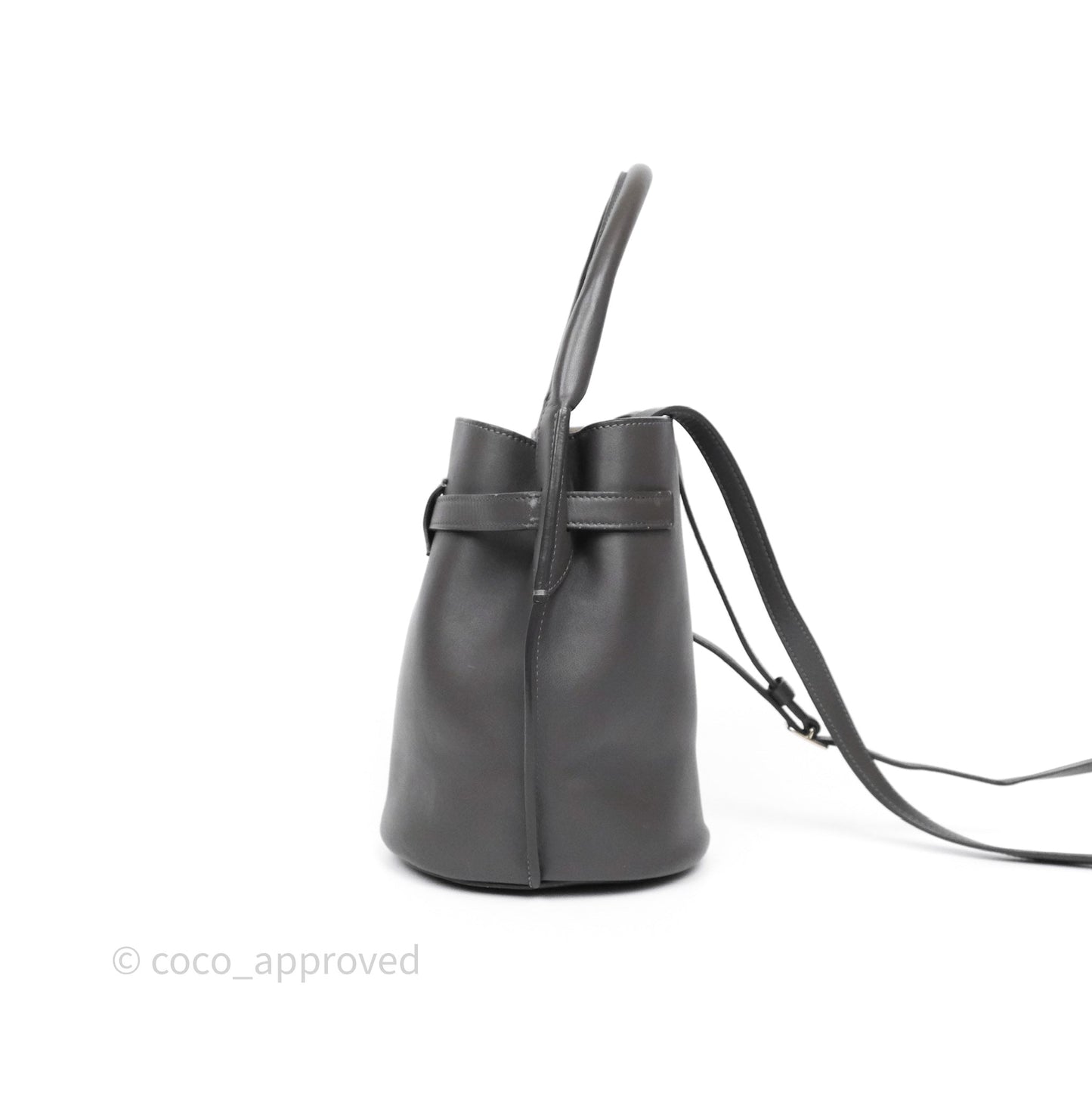 Celine Big Bag Nano Bucket Grey Smooth Calfskin