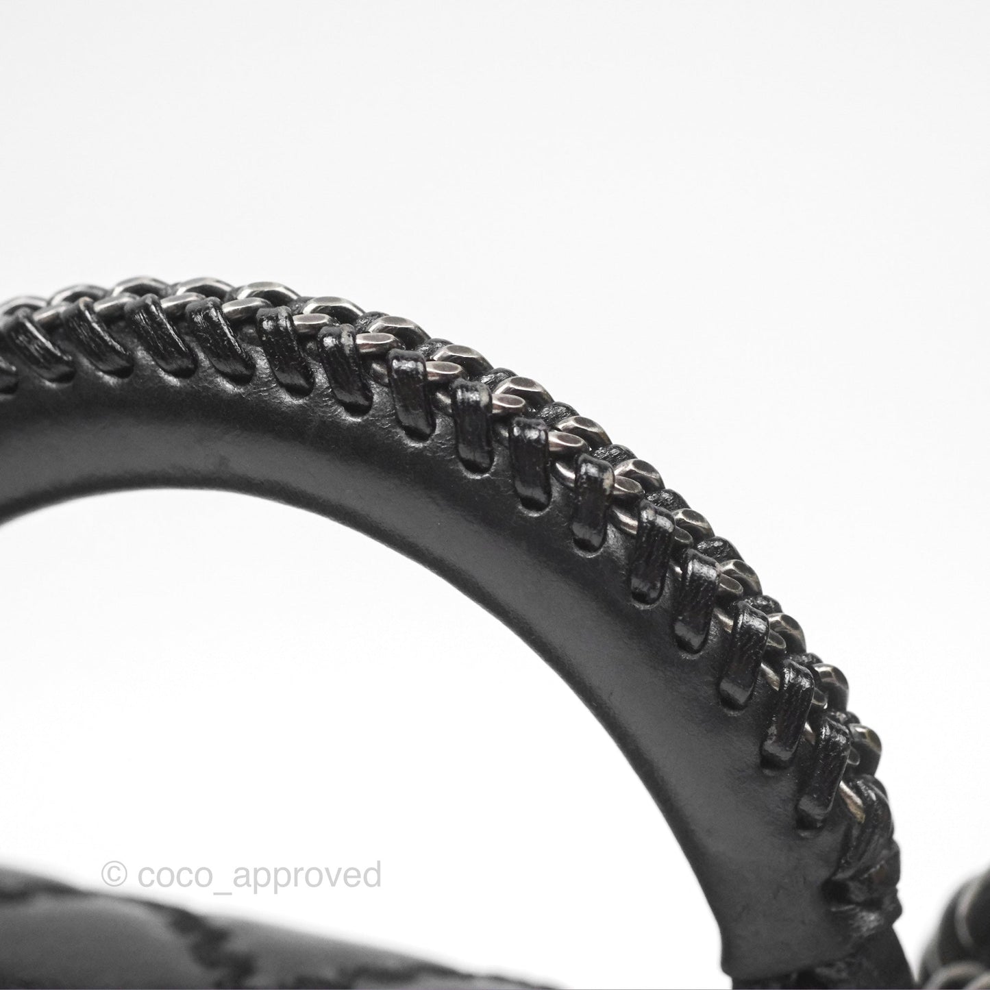 Chanel Small Chain Around Top Handle Boy Black Calfskin Ruthenium Hardware