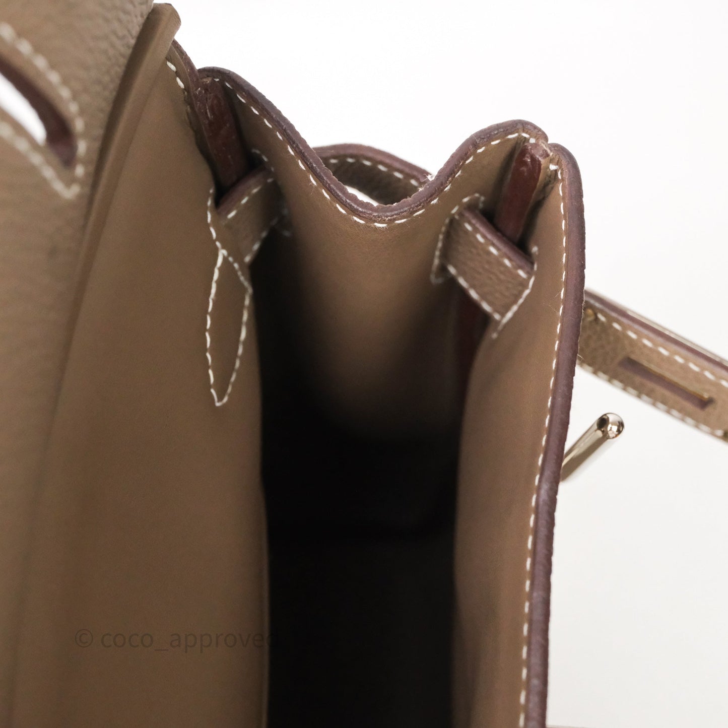 Hermès Hac a Dos PM Backpack Etoupe 18 Togo Palladium Hardware