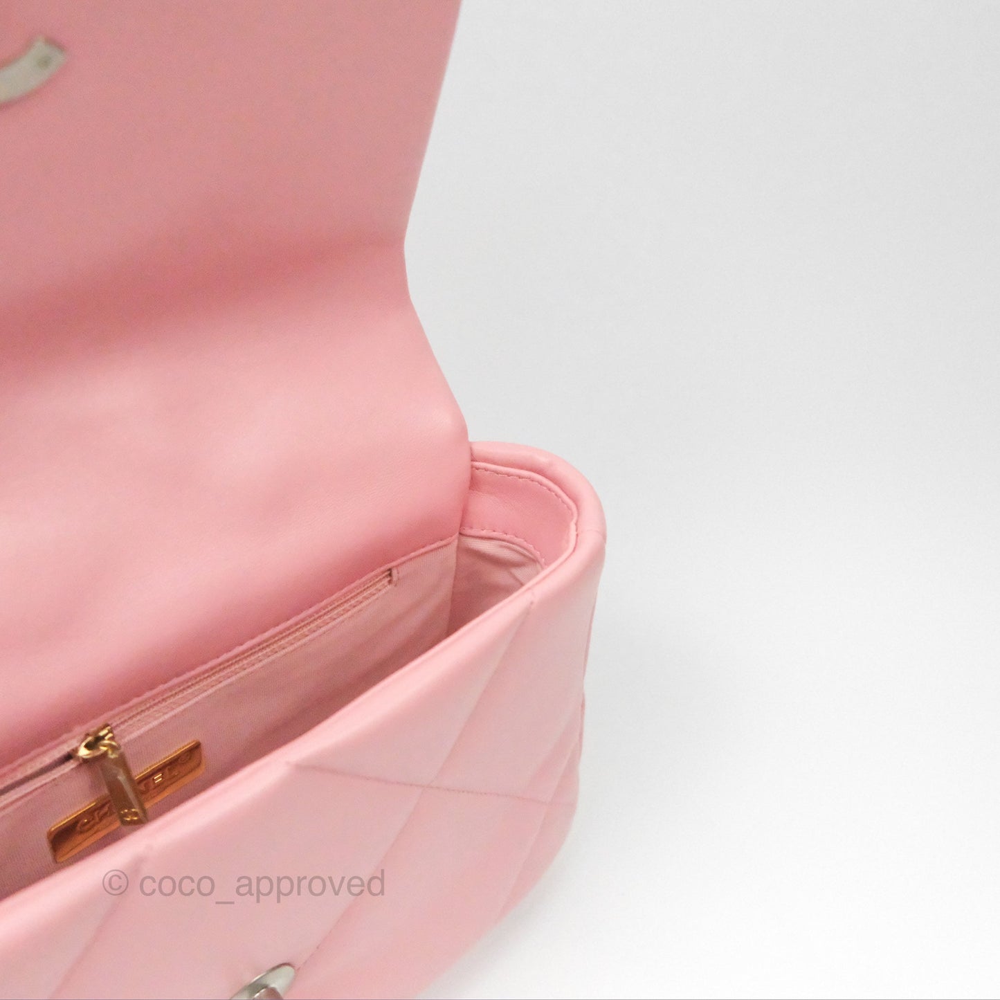Chanel 19 Small Pink Lambskin Mixed Hardware