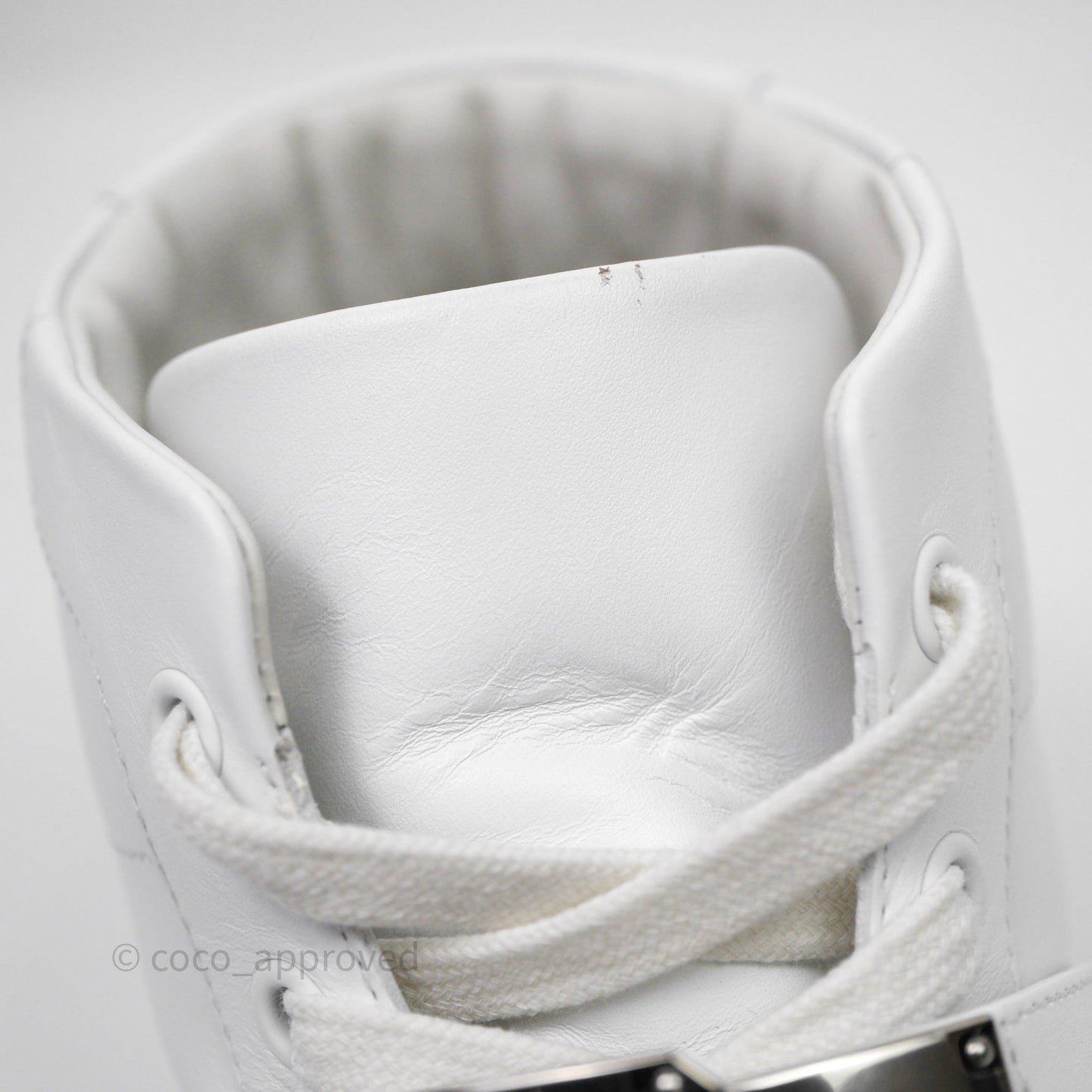 Hermès Daydream High-Top White Sneakers Kelly Buckle Size 40
