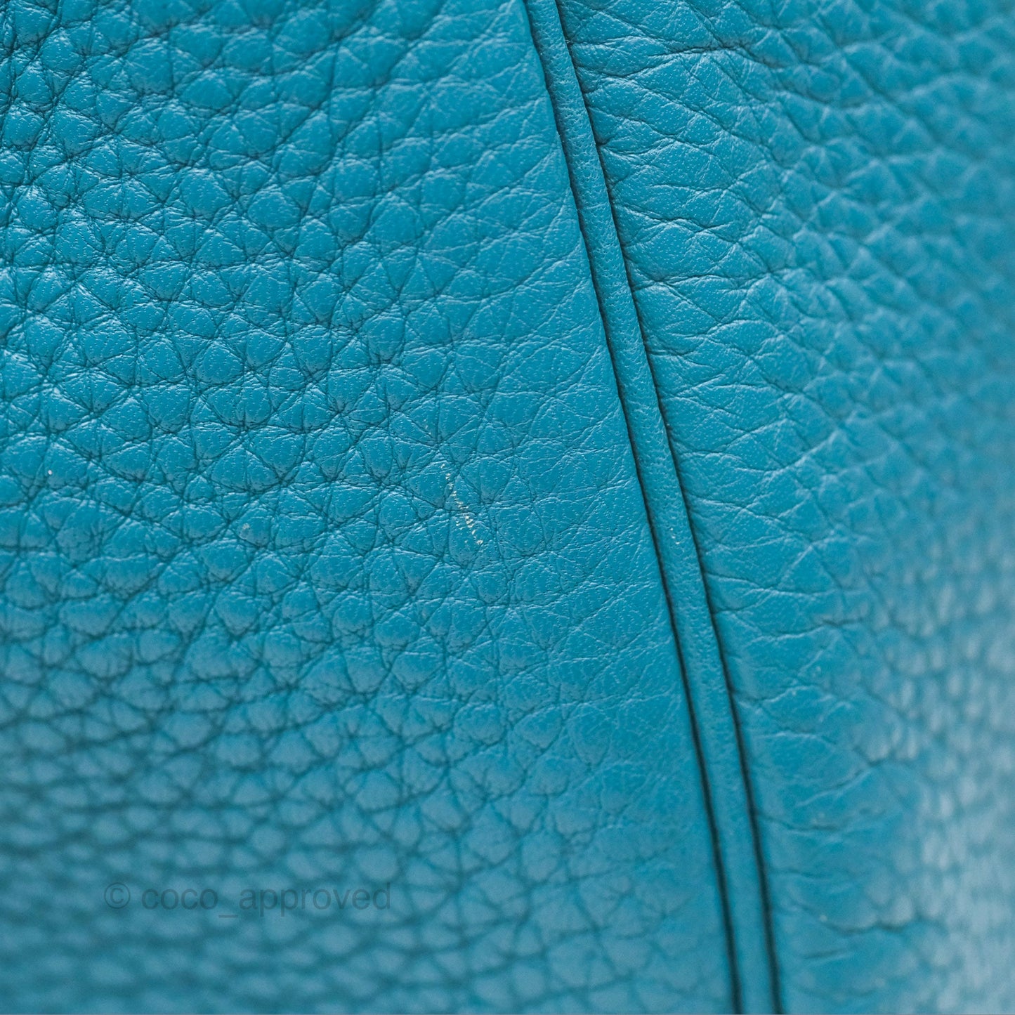 Hermès Lindy 34 Blue Jean Clemence Palladium Hardware