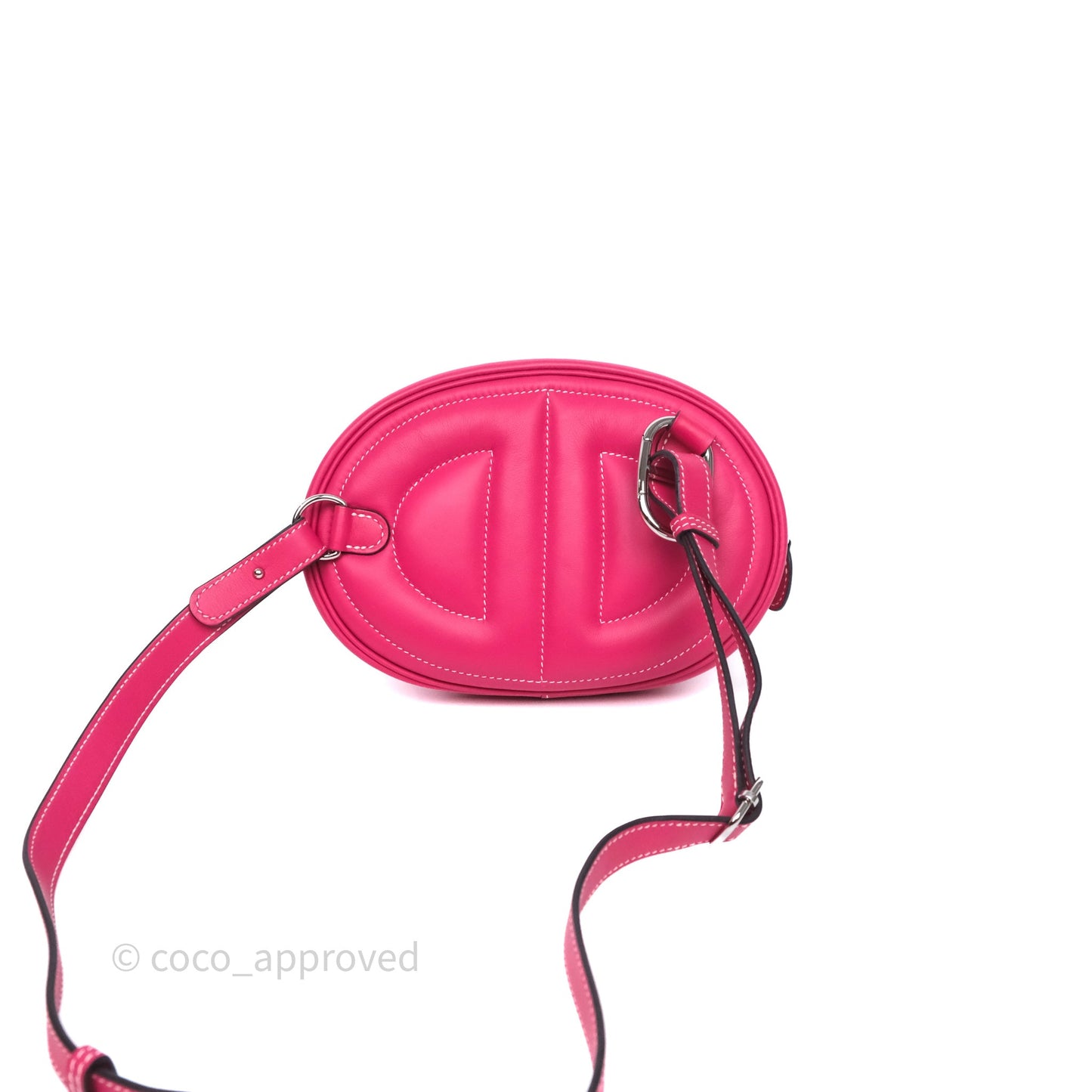 Hermes In-The-Loop Belt Bag 0D Rose Mexico/ 0F Bleu Frida Palladium Hardware