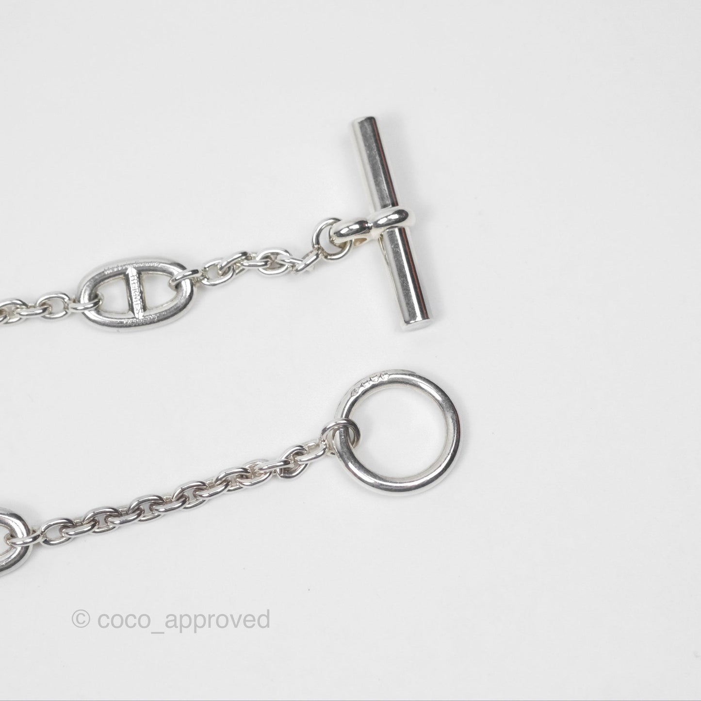 Hermès Farandole Long Necklace 160 Palladium Hardware